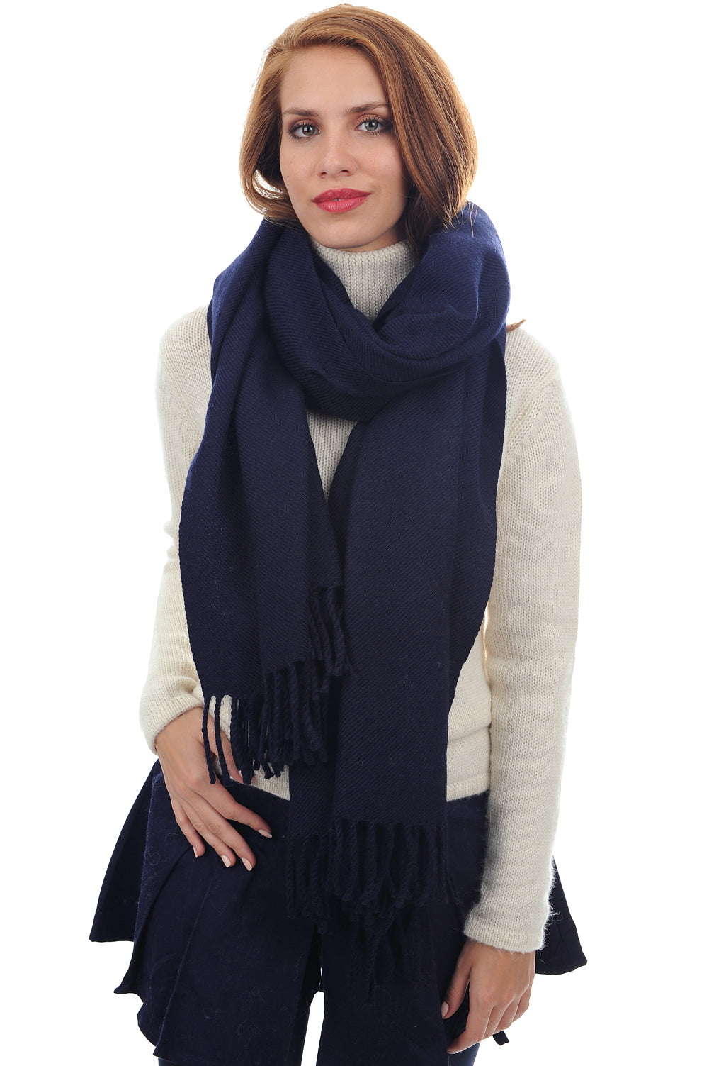 Niry-Alpaga in mixed baby alpaca - navy blue - Mahogany