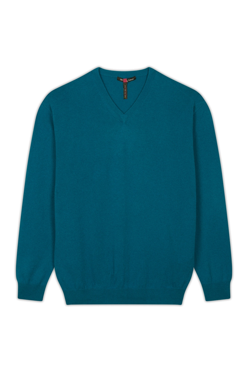 Gaspard men's cashmere - teal - Mahogany
