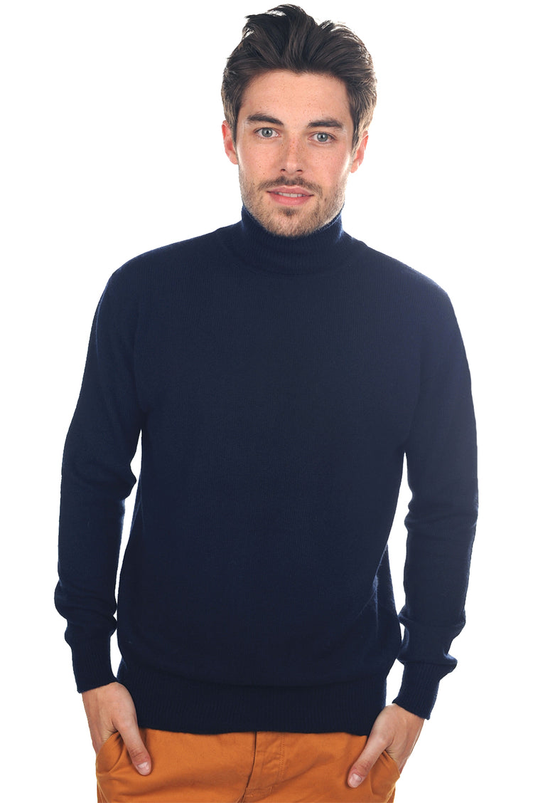 YakEdgar men's yak jumper - midnight blue - Mahogany