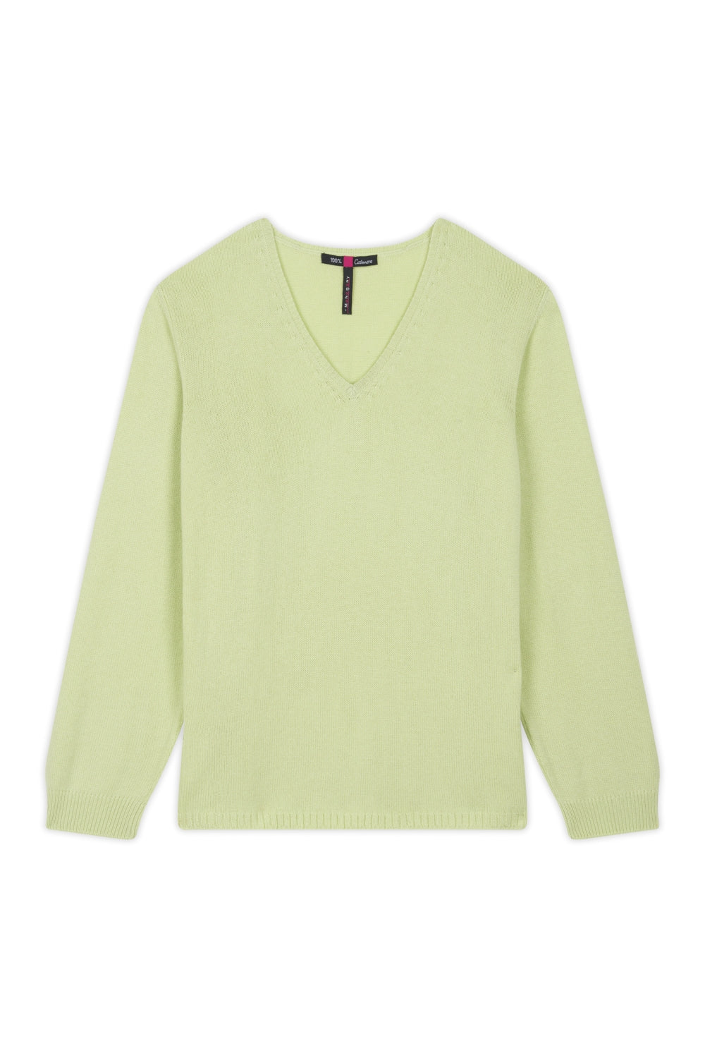 Erine 4F women's cashmere jumper - pale green - Mahogany