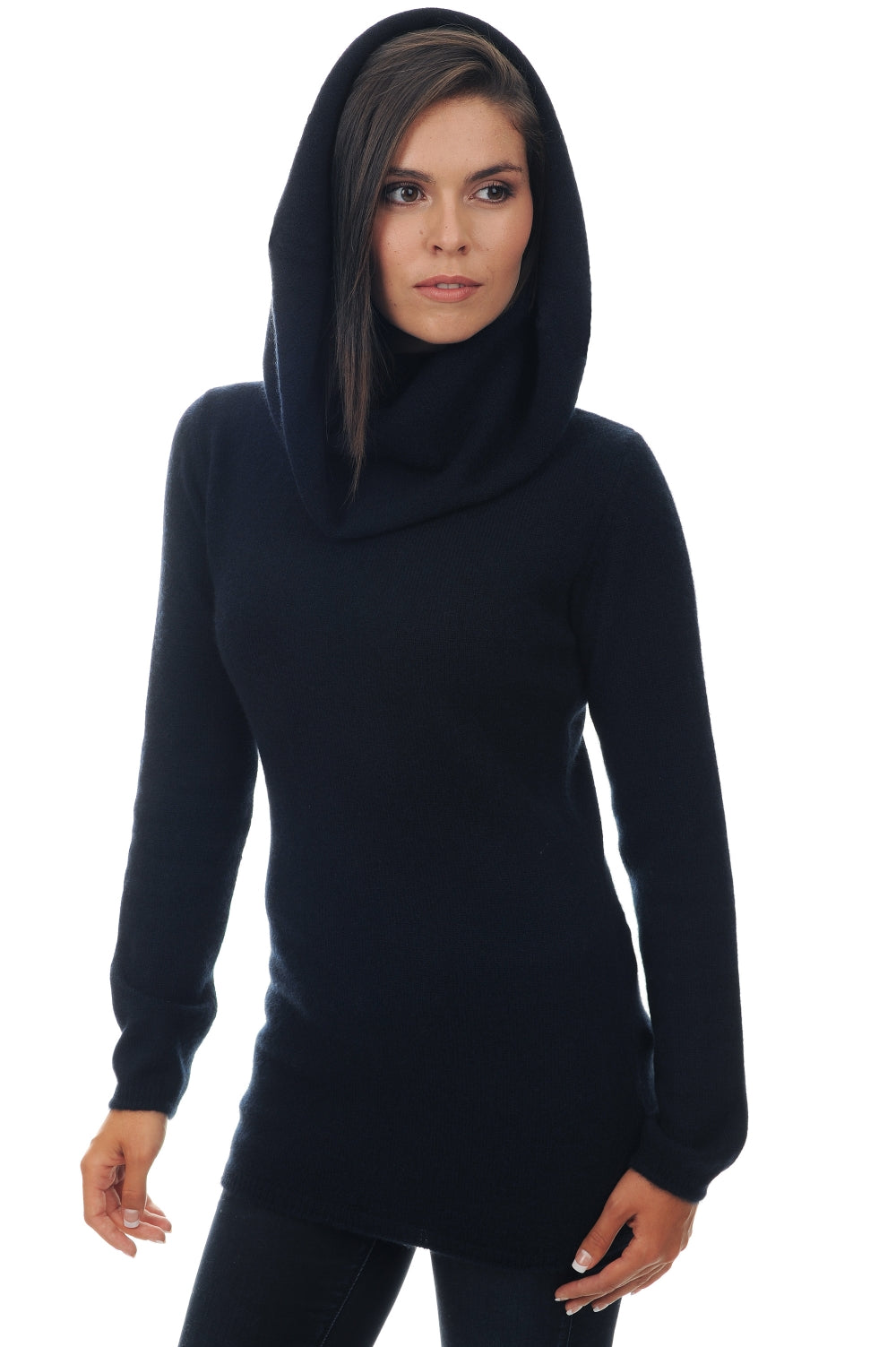 Yness in yak for women - midnight blue - Mahogany