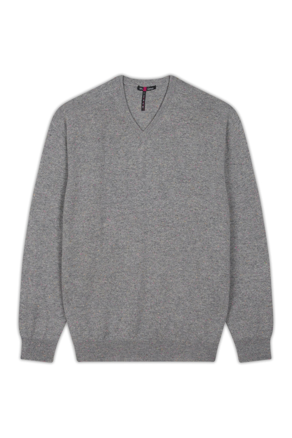 Maddox men's cashmere jumper - neon grey - Mahogany