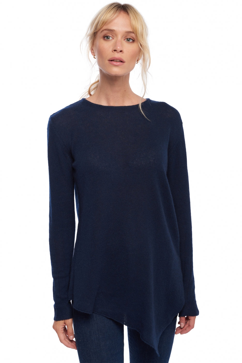 Zaia women's cashmere - dark navy - Mahogany