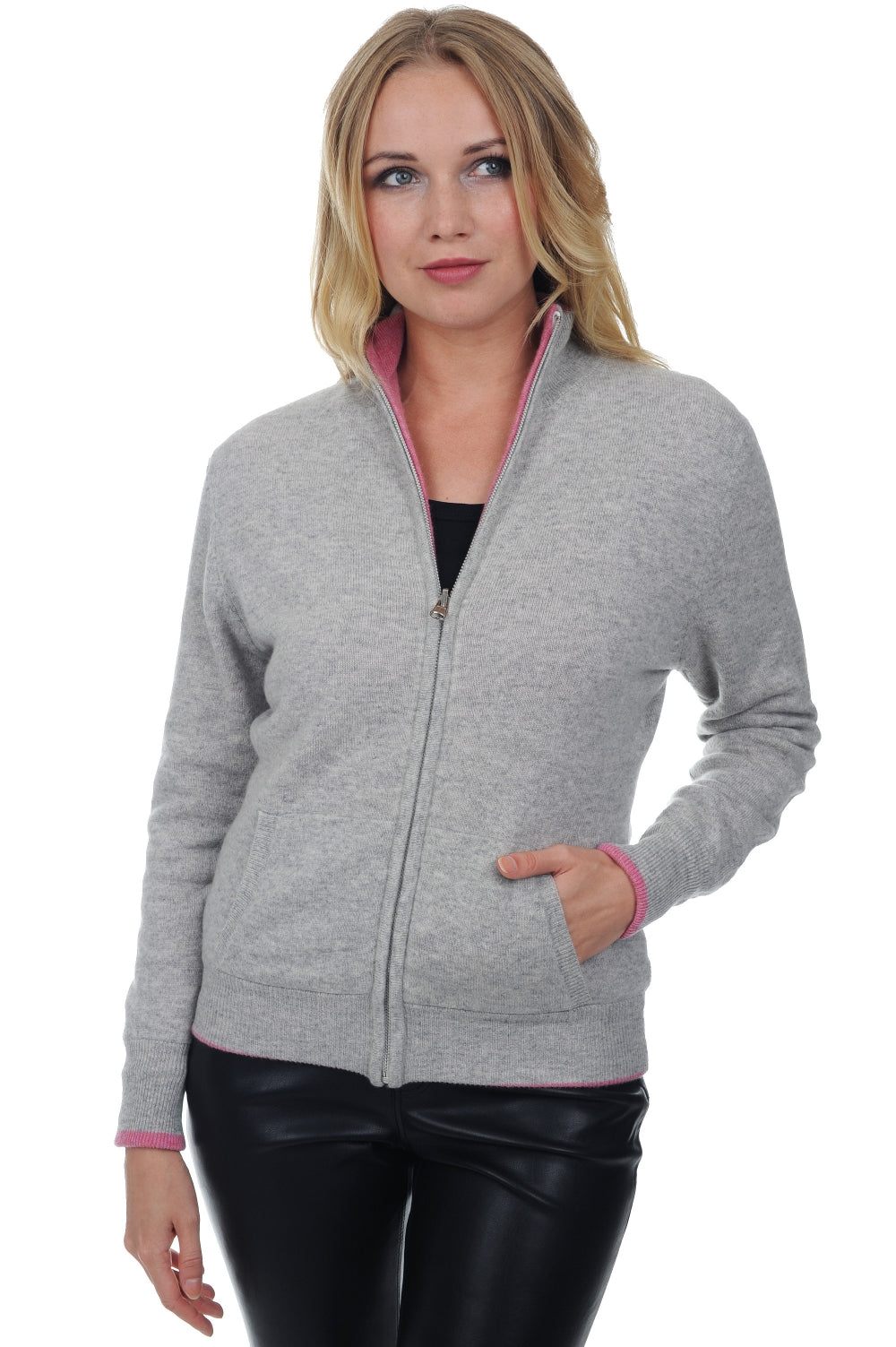 Akemi women's cashmere - flannel marl-bubble gum - Mahogany