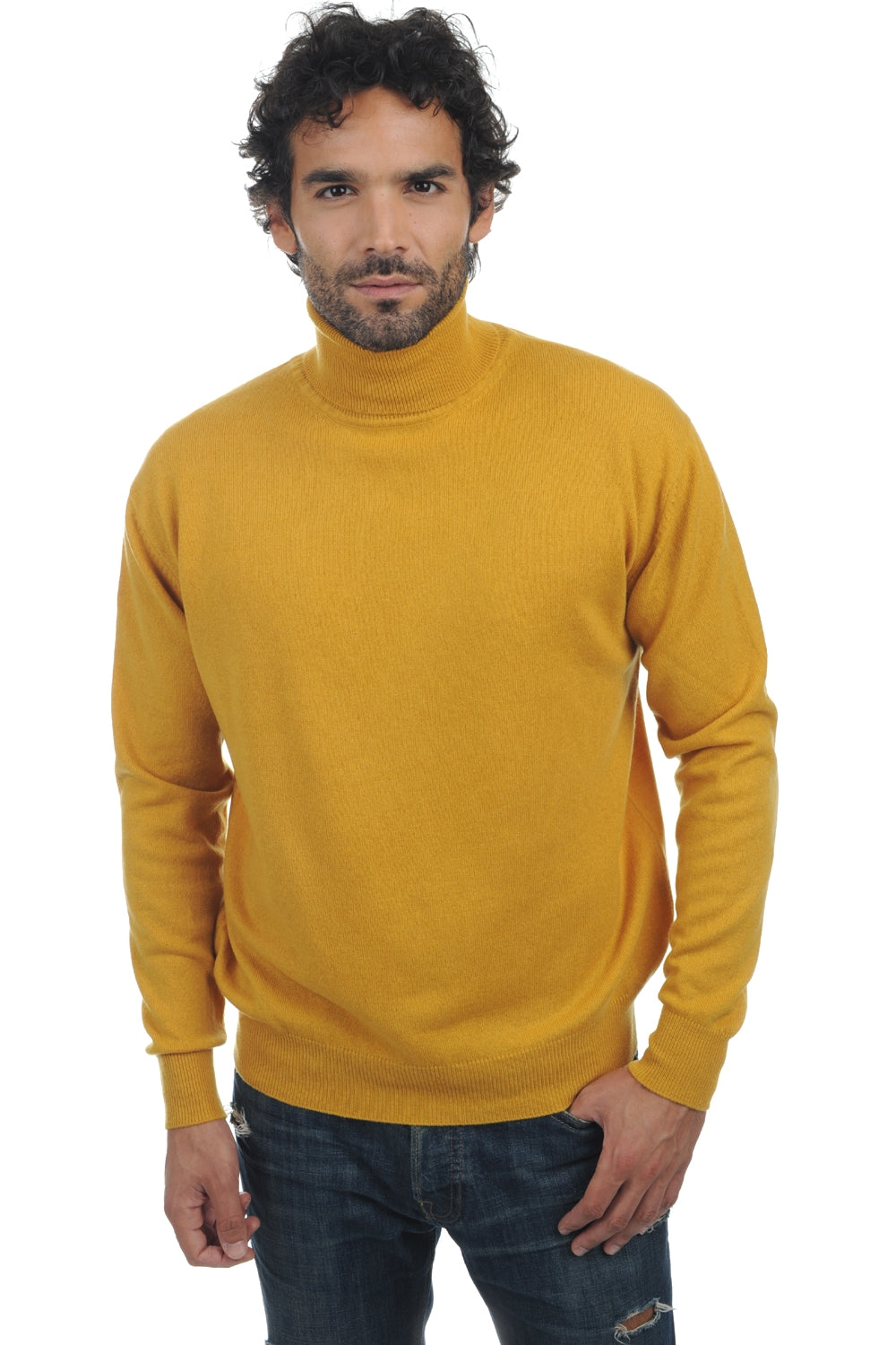 Edgar men's cashmere - mustard - Mahogany