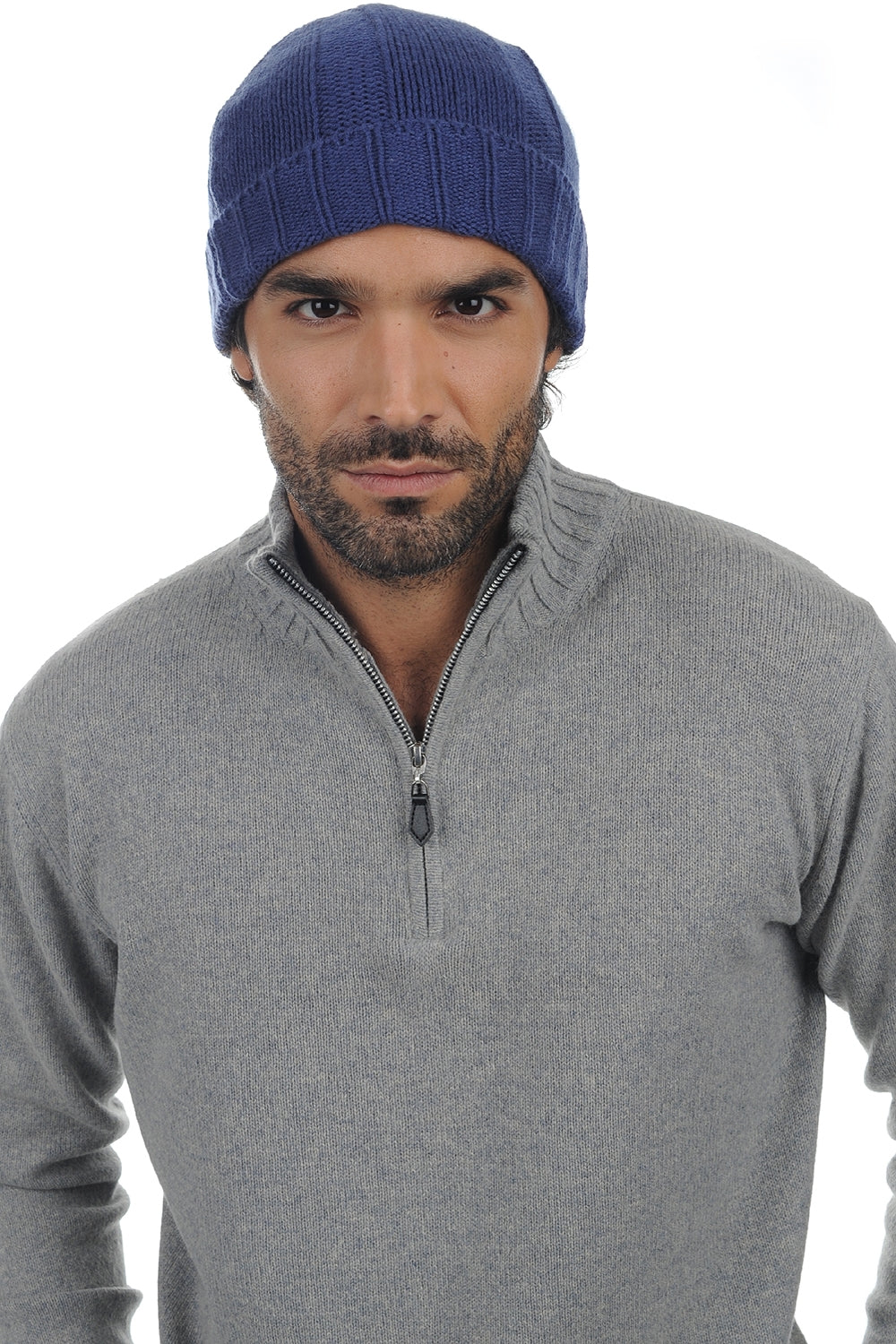 Ted in cashmere men's - male blue - Mahogany