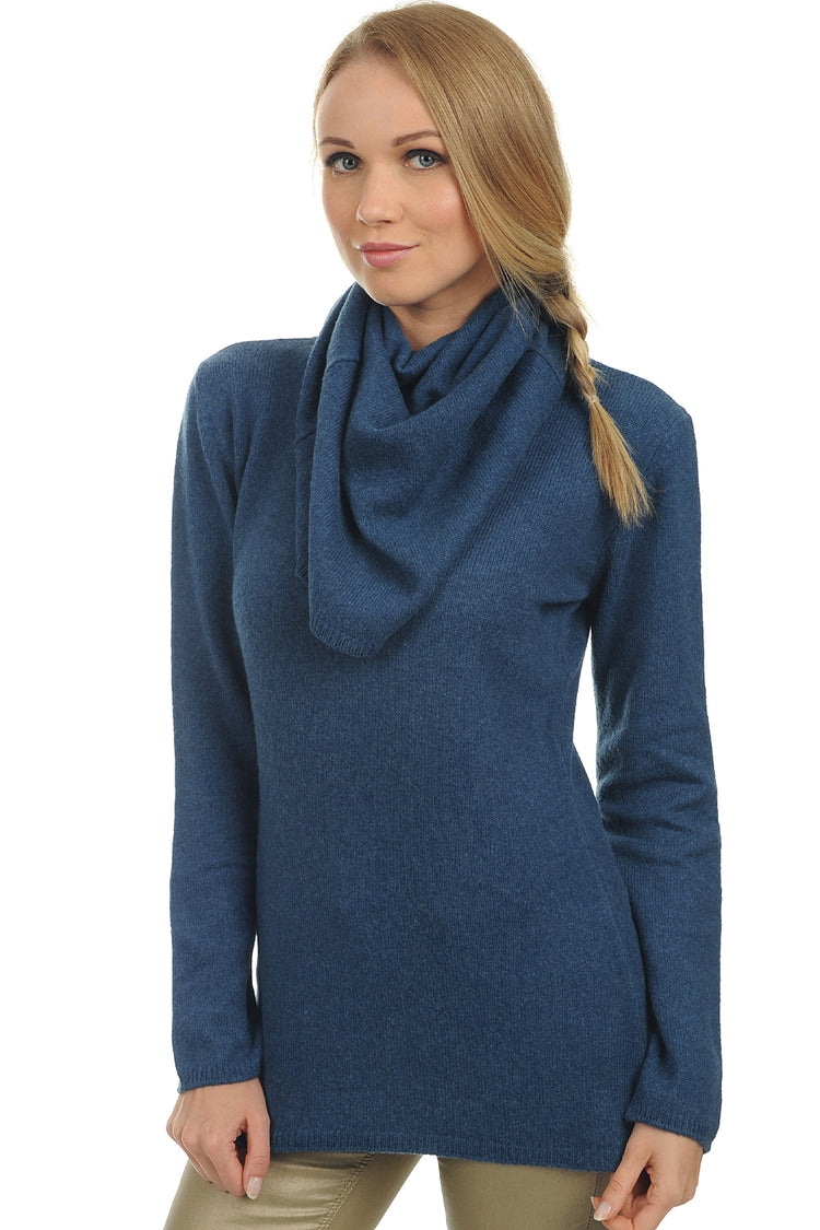 Yness in yak for women - stellar blue - Mahogany