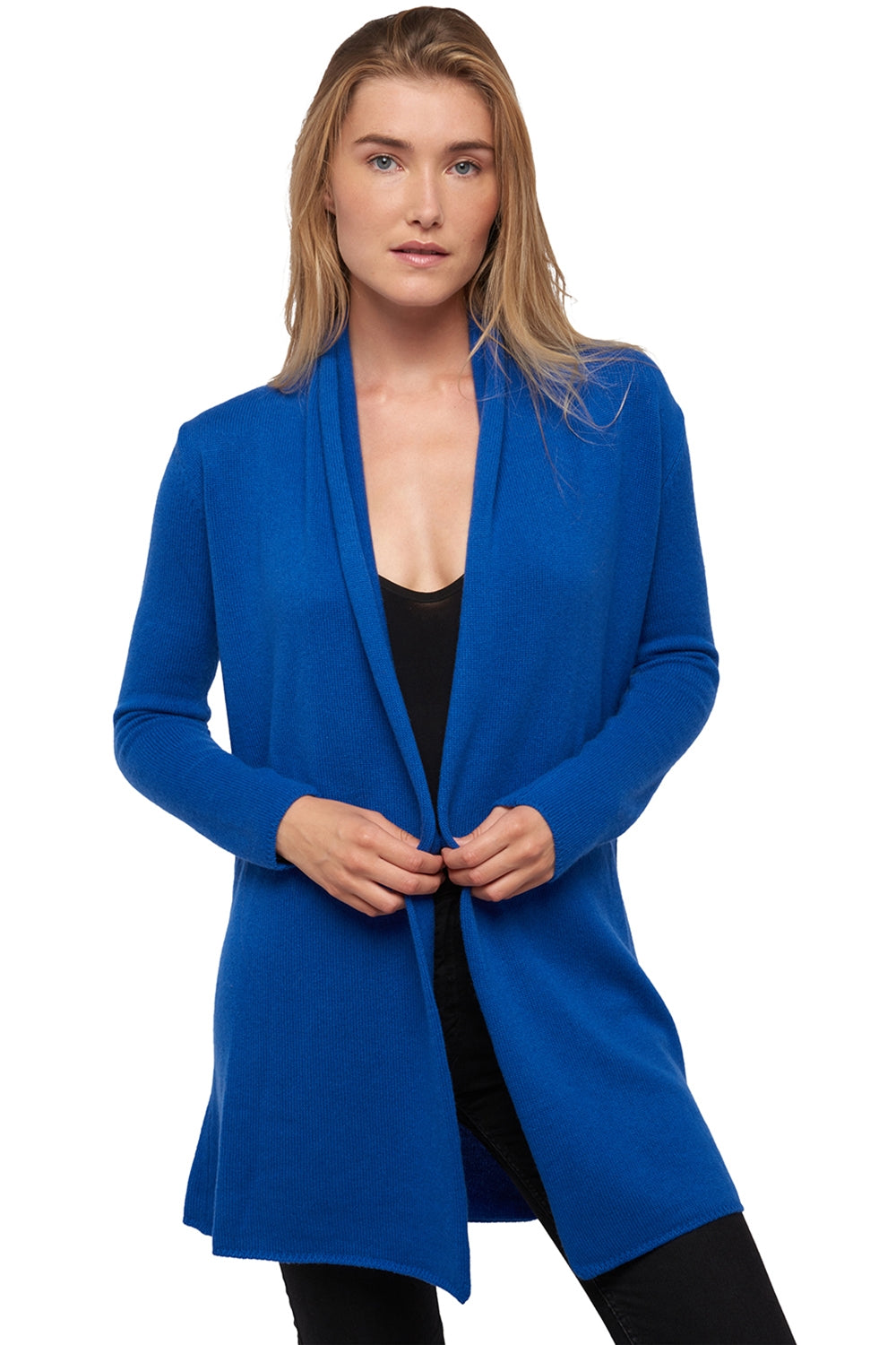 Perla women's cashmere jumper - lapis blue - Mahogany
