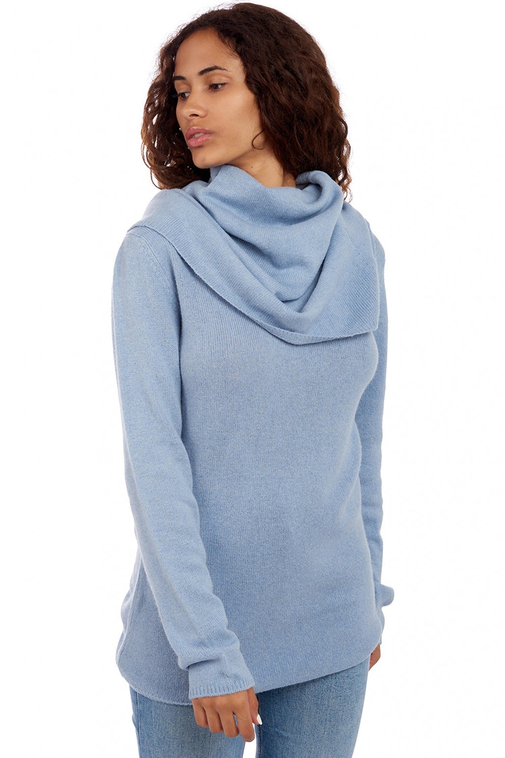 Yness in yak for women - sky - Mahogany