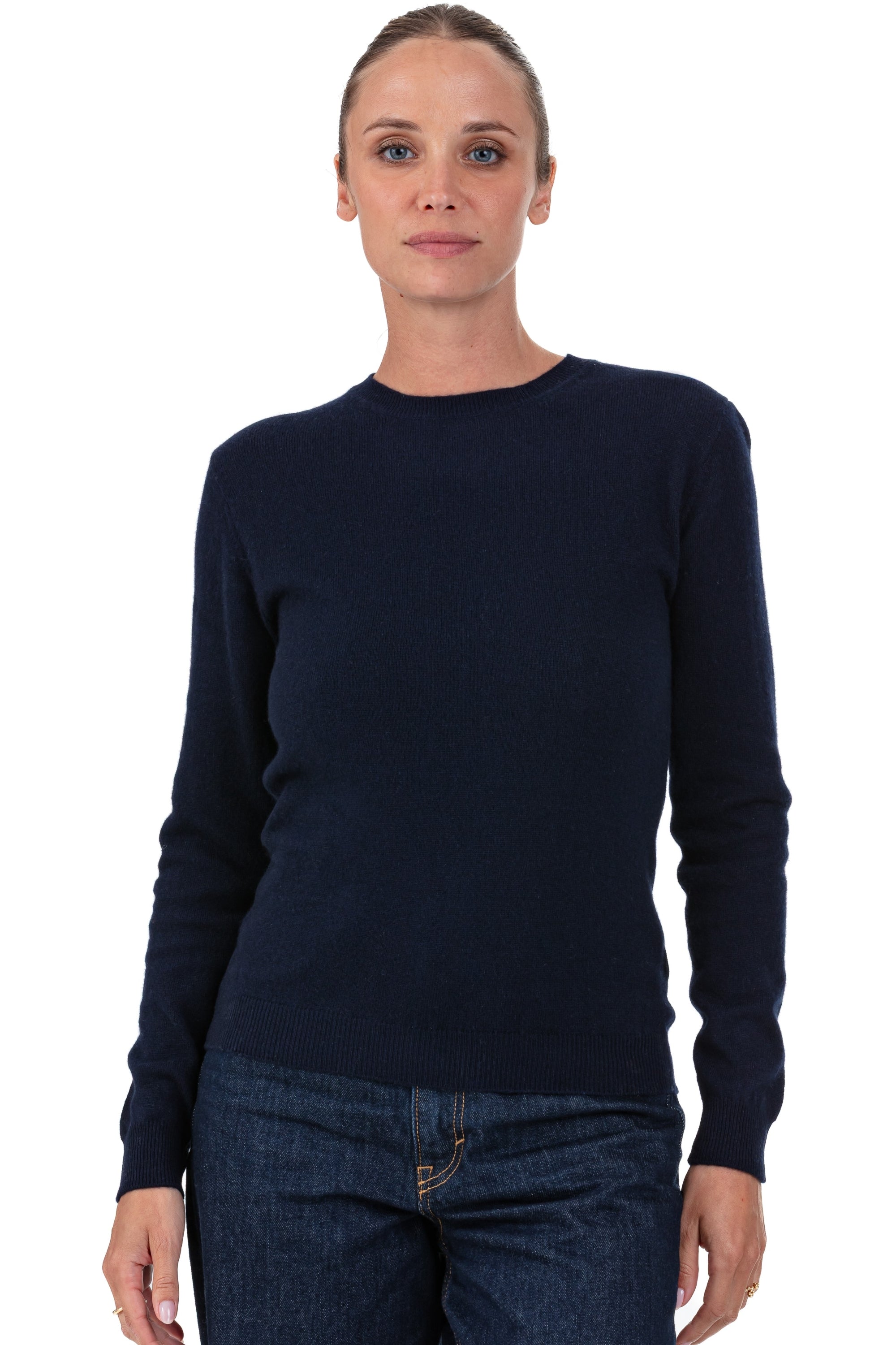 Thalia women's cashmere jumper - dark navy - Mahogany
