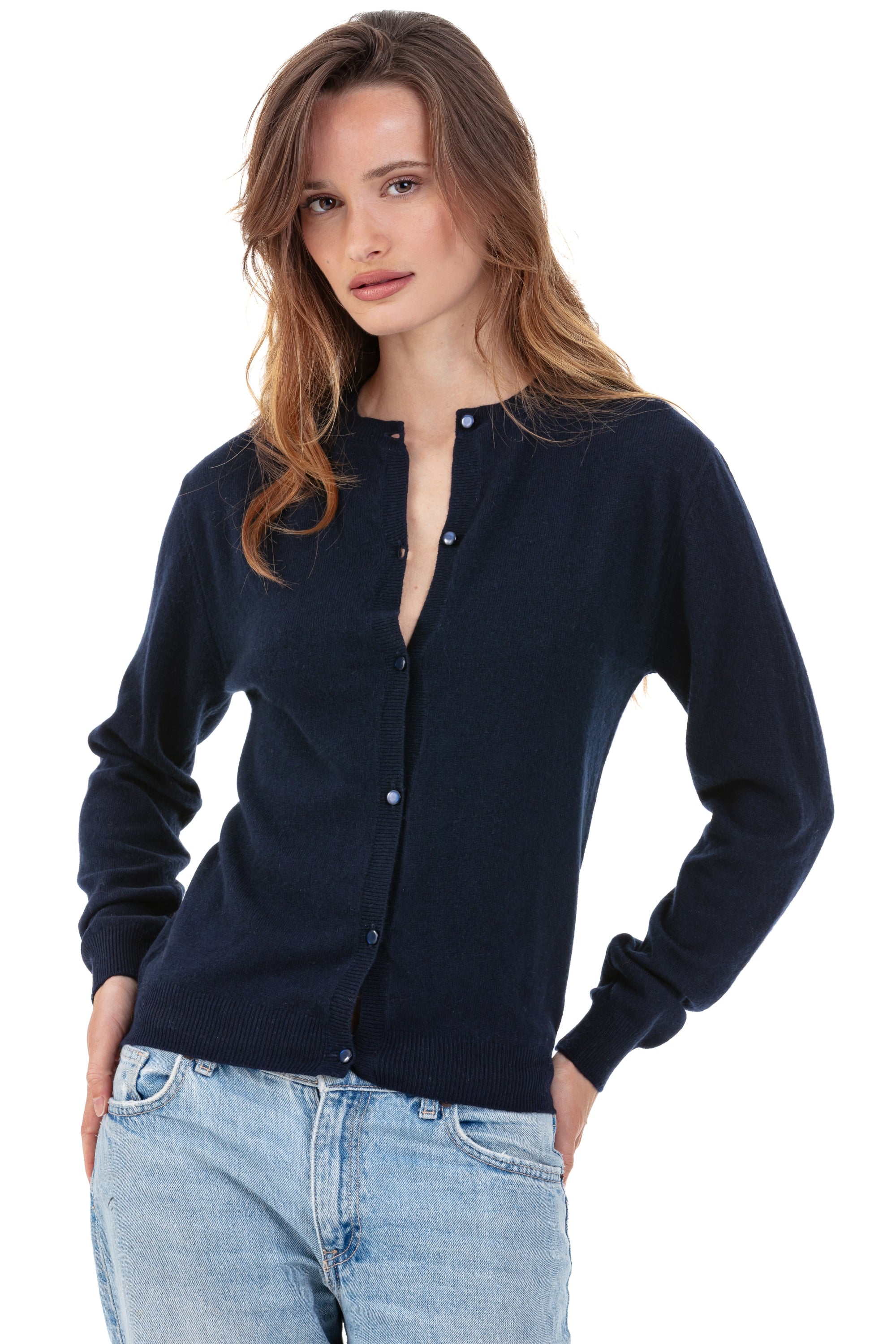 Tyra women's cashmere - dark navy - Mahogany