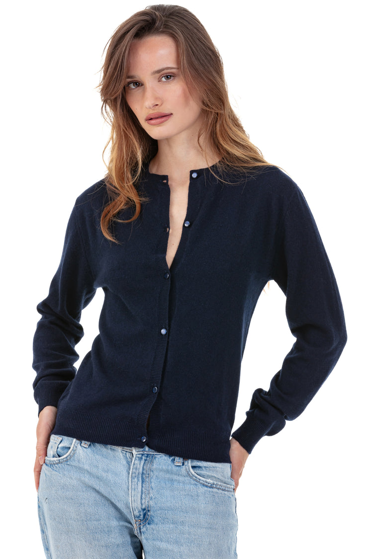 Tyra women's cashmere - dark navy - Mahogany