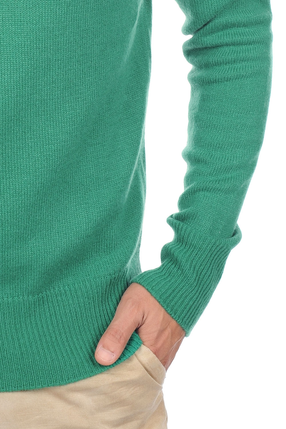 Donovan en cachemire homme - Vue 3 - vert anglais - Mahogany