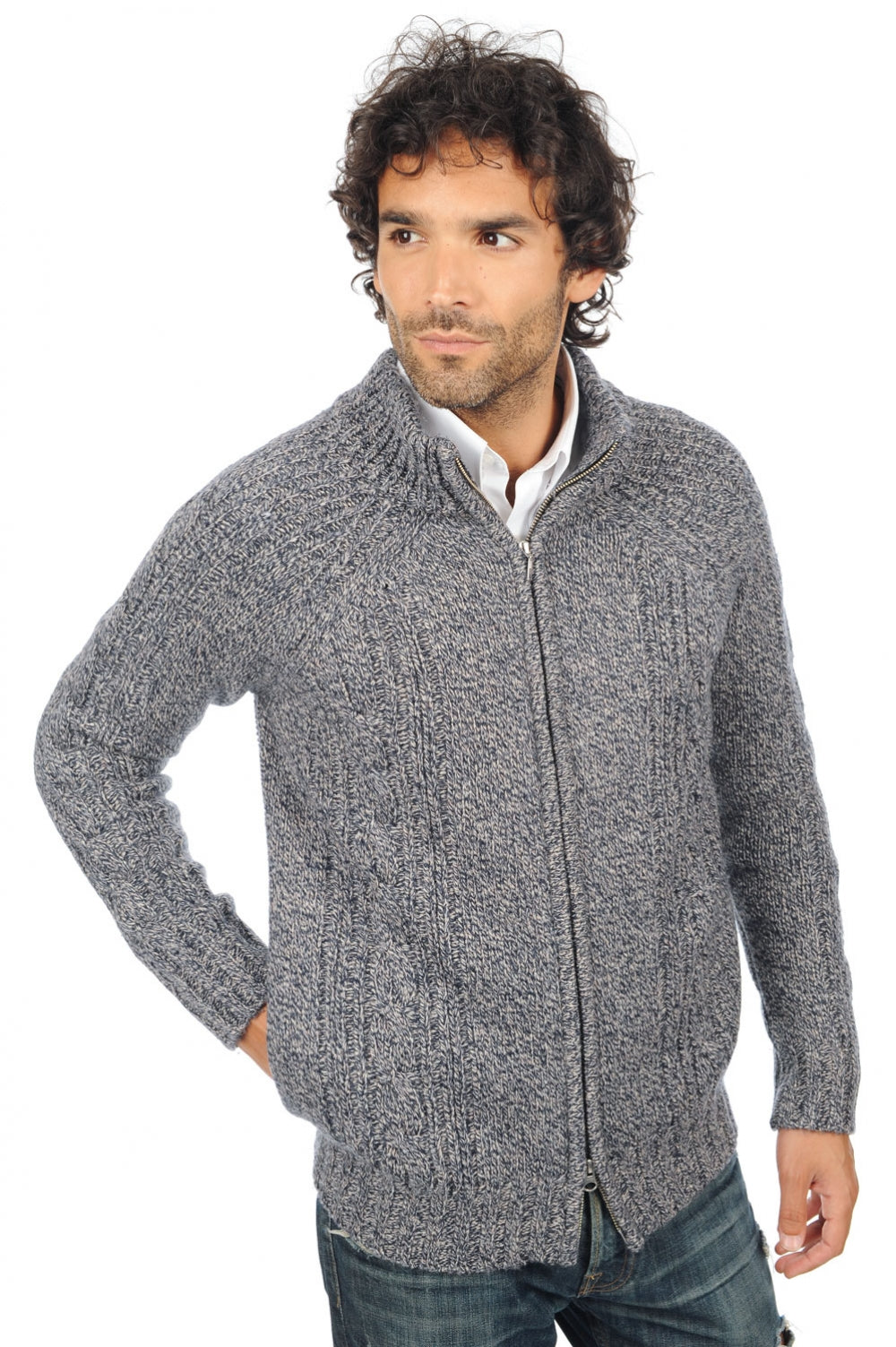 Thais camel men's jumper - voyage - Mahogany