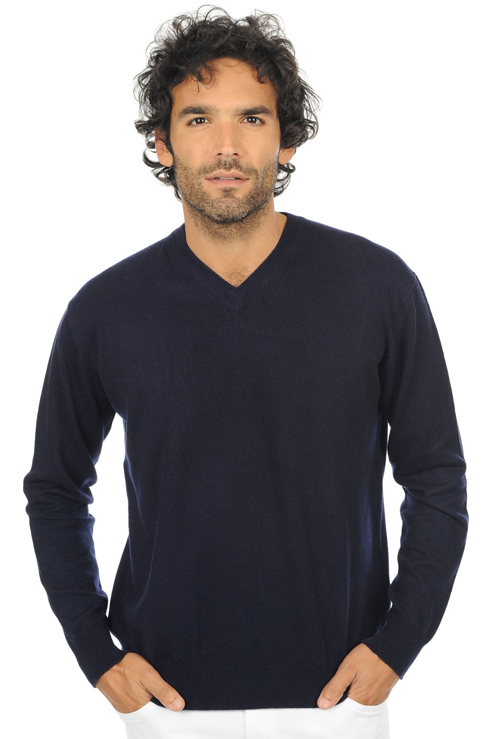 Gaspard Premium in cashmere for men - premium navy - Mahogany