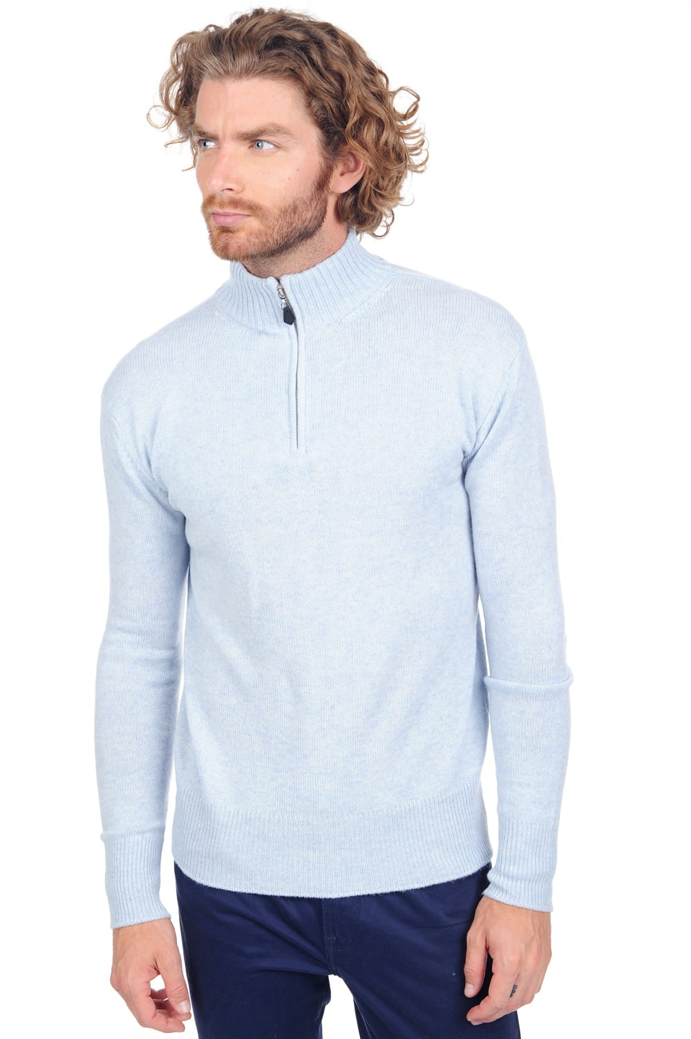 Donovan men's cashmere jumper - arctic - Mahogany