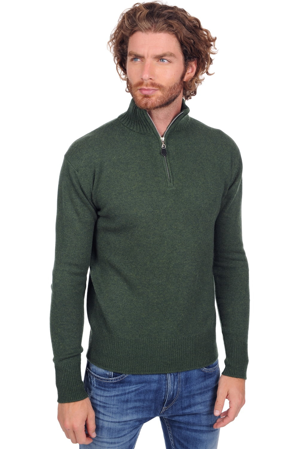 Donovan men's cashmere jumper - cedar - Mahogany