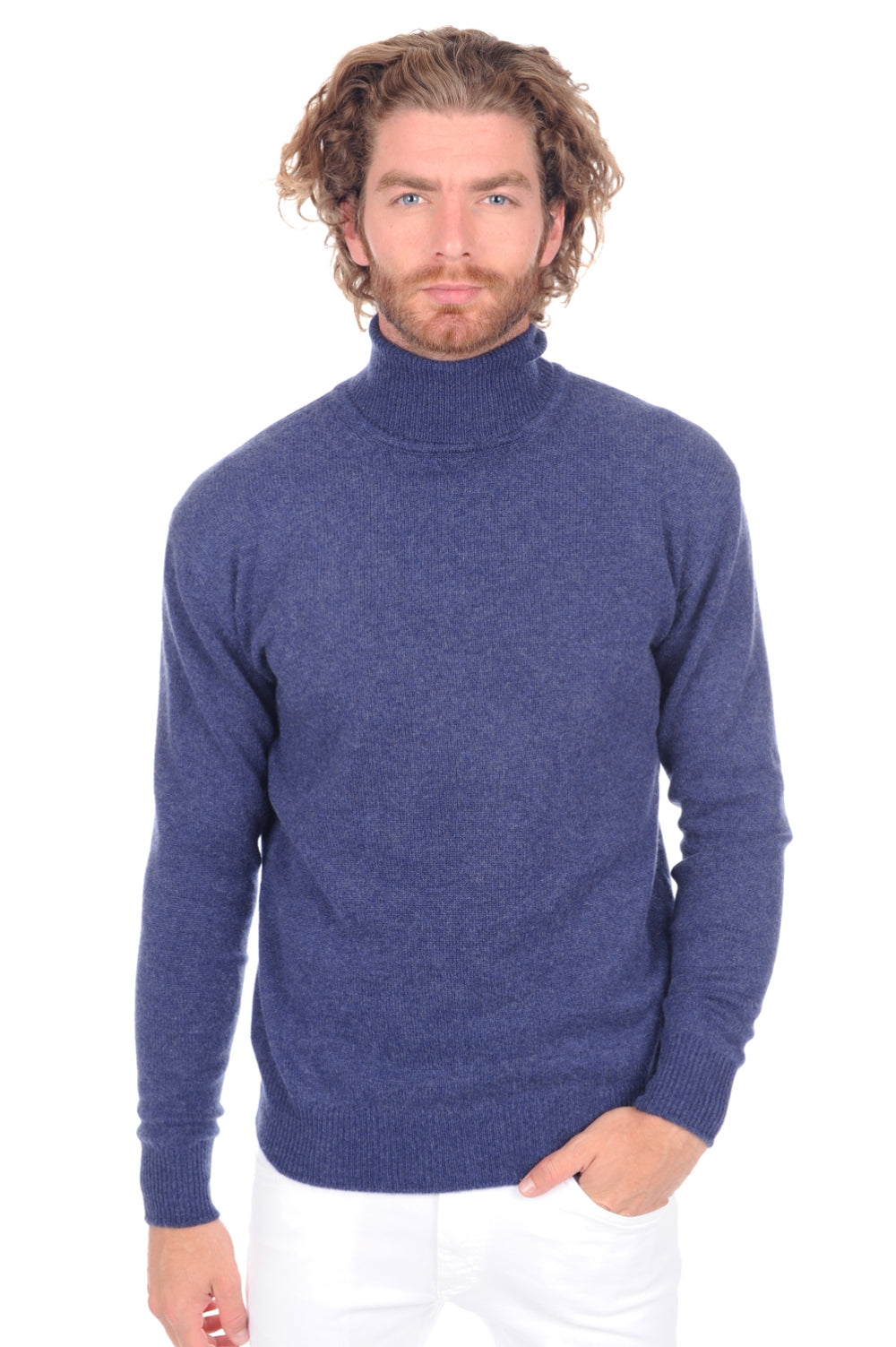 Edgar 4F in cashmere for men - indigo - Mahogany