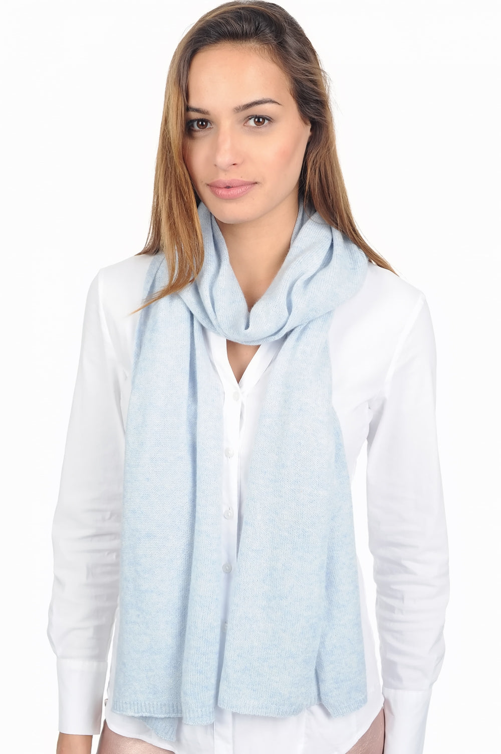 Cashmere scarf, 100% cashmere, unisex, fine, , Mahogany