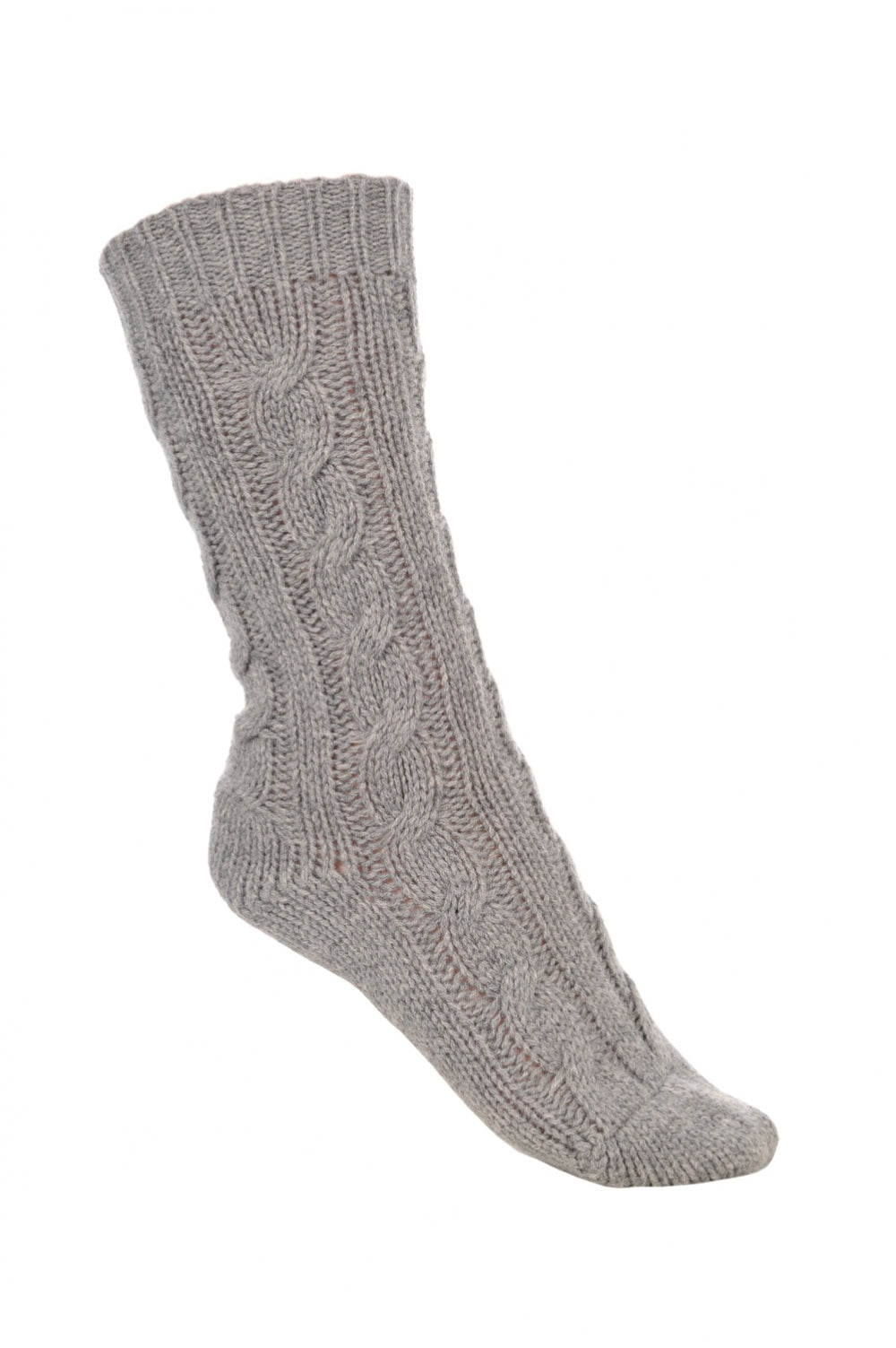 Pedibus cashmere unisex socks - grey marl - Mahogany