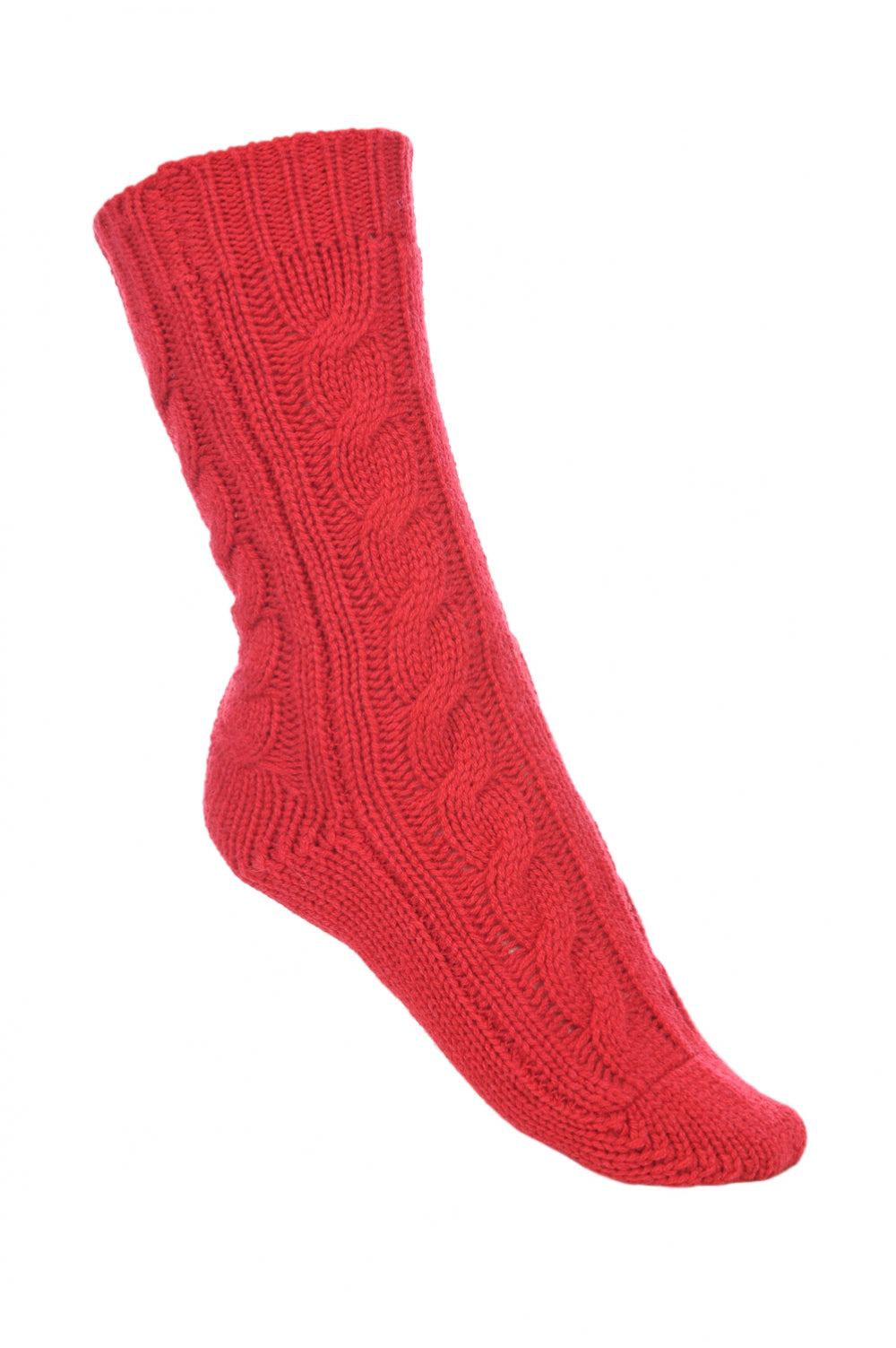 Pedibus cashmere unisex socks - velvet red - Mahogany