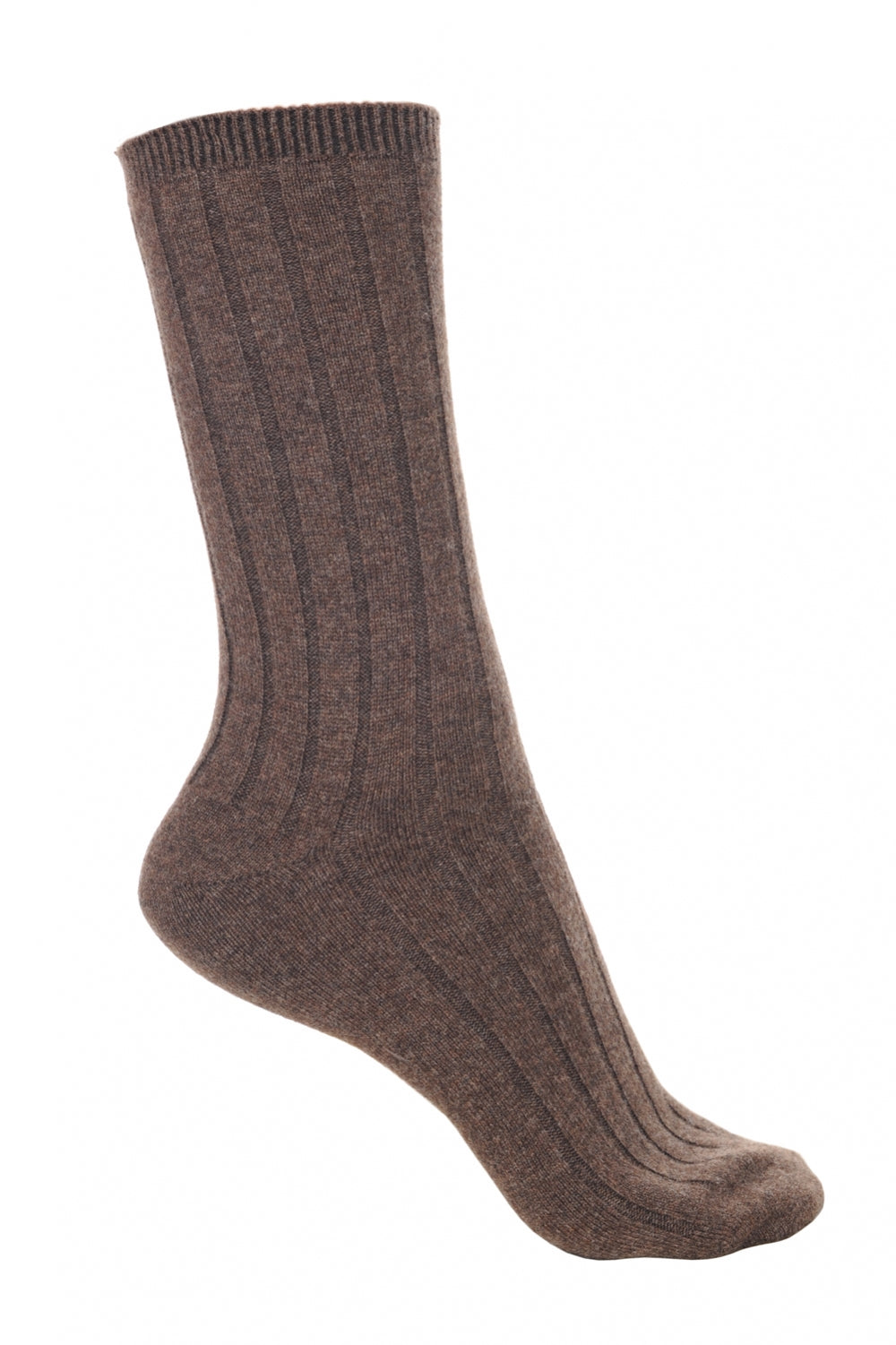 Dragibus in cashmere & elastane for women - marl brown - Mahogany