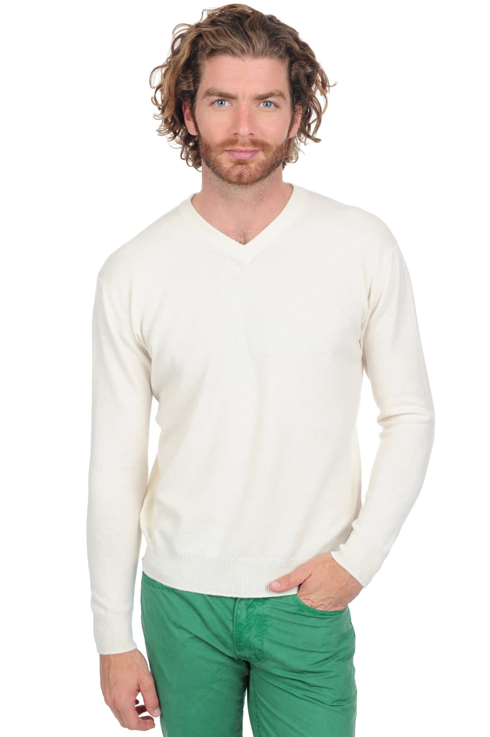 Gaspard Premium in cashmere for men - tenzin natural - Mahogany
