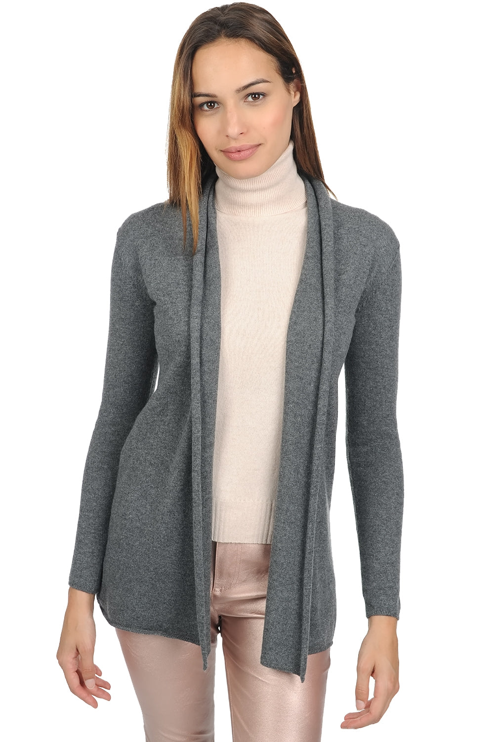Pucci Premium women's cashmere - premium graphite - Mahogany