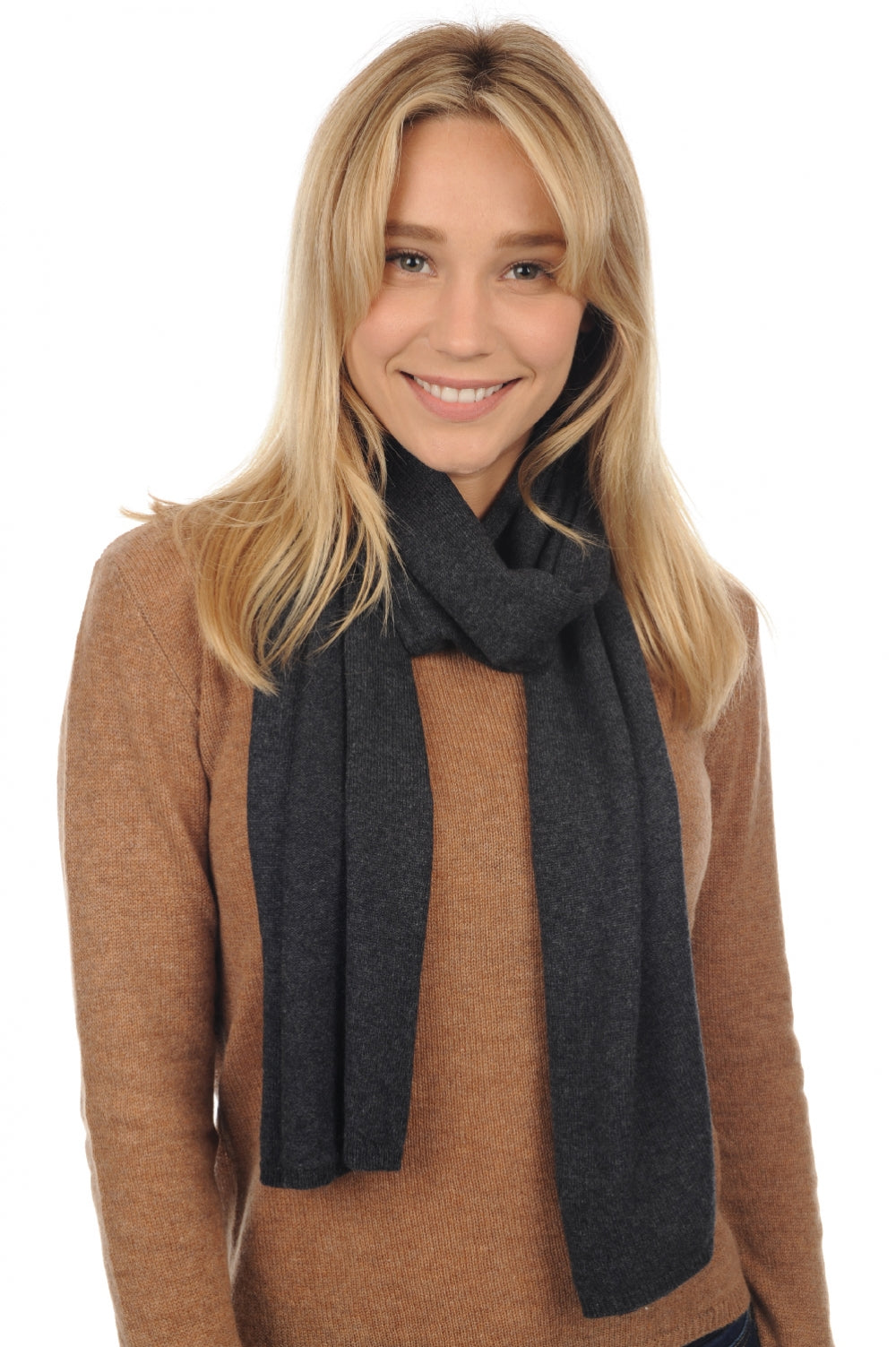 Ozone in mixed cashmere - marl anthracite - Mahogany