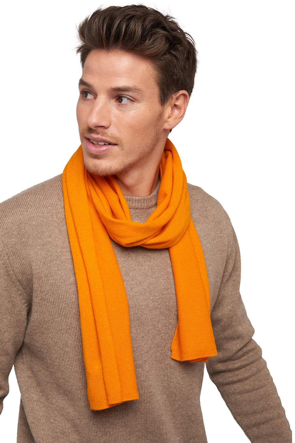 Ozone in mixed cashmere - orange - Mahogany