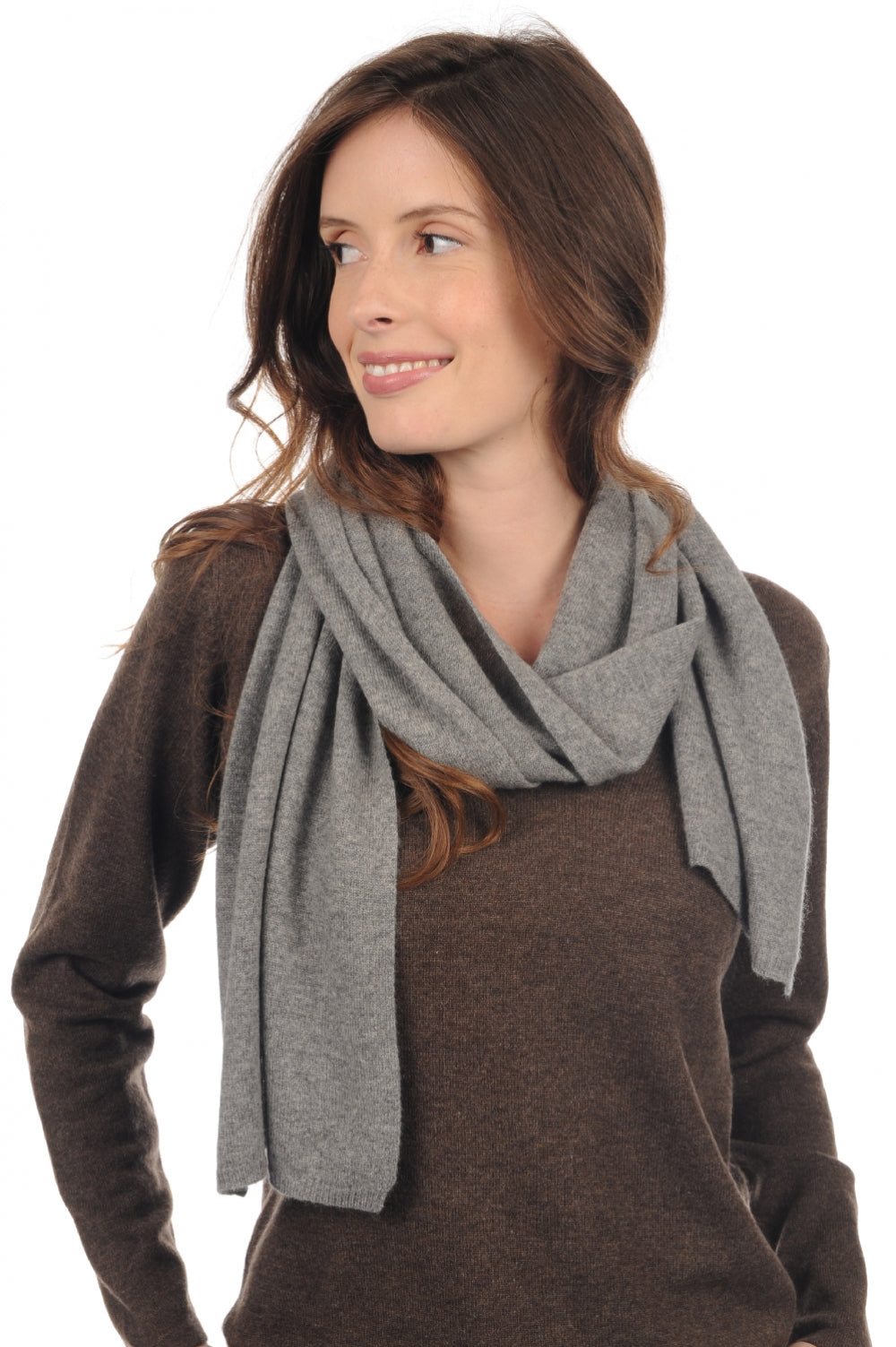 Ozone in mixed cashmere - marmotte chiné - Mahogany