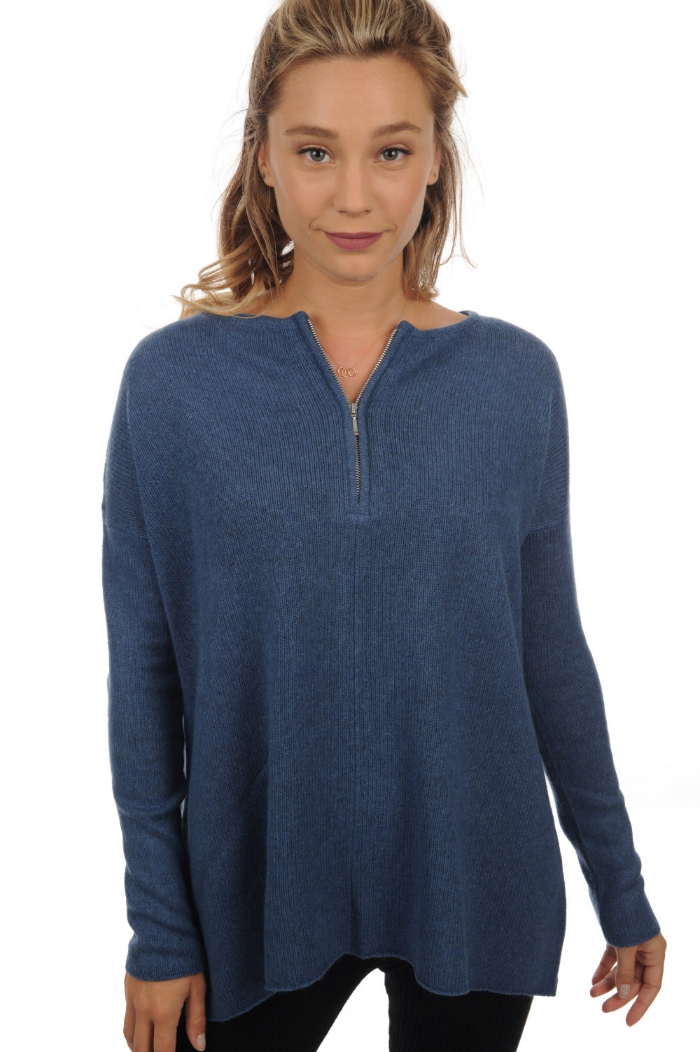 Nadeje women's yak jumper - stellar blue - Mahogany