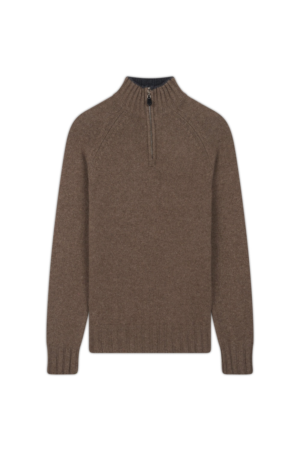 Howard in cashmere and yak for men - natural brown / marl anthracite - Mahogany