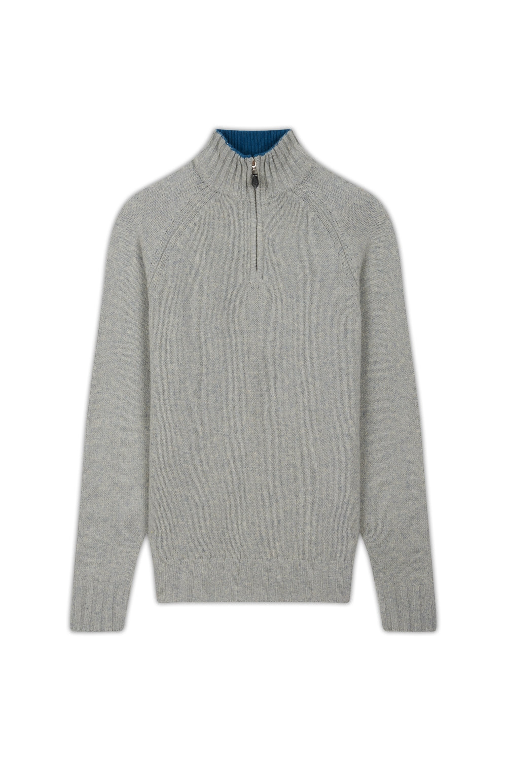 Howard in cashmere and yak for men - silver / teal - Mahogany