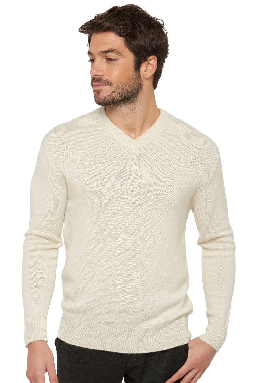 Hippolyte 4F Premium in cashmere for men - tenzin natural - Mahogany