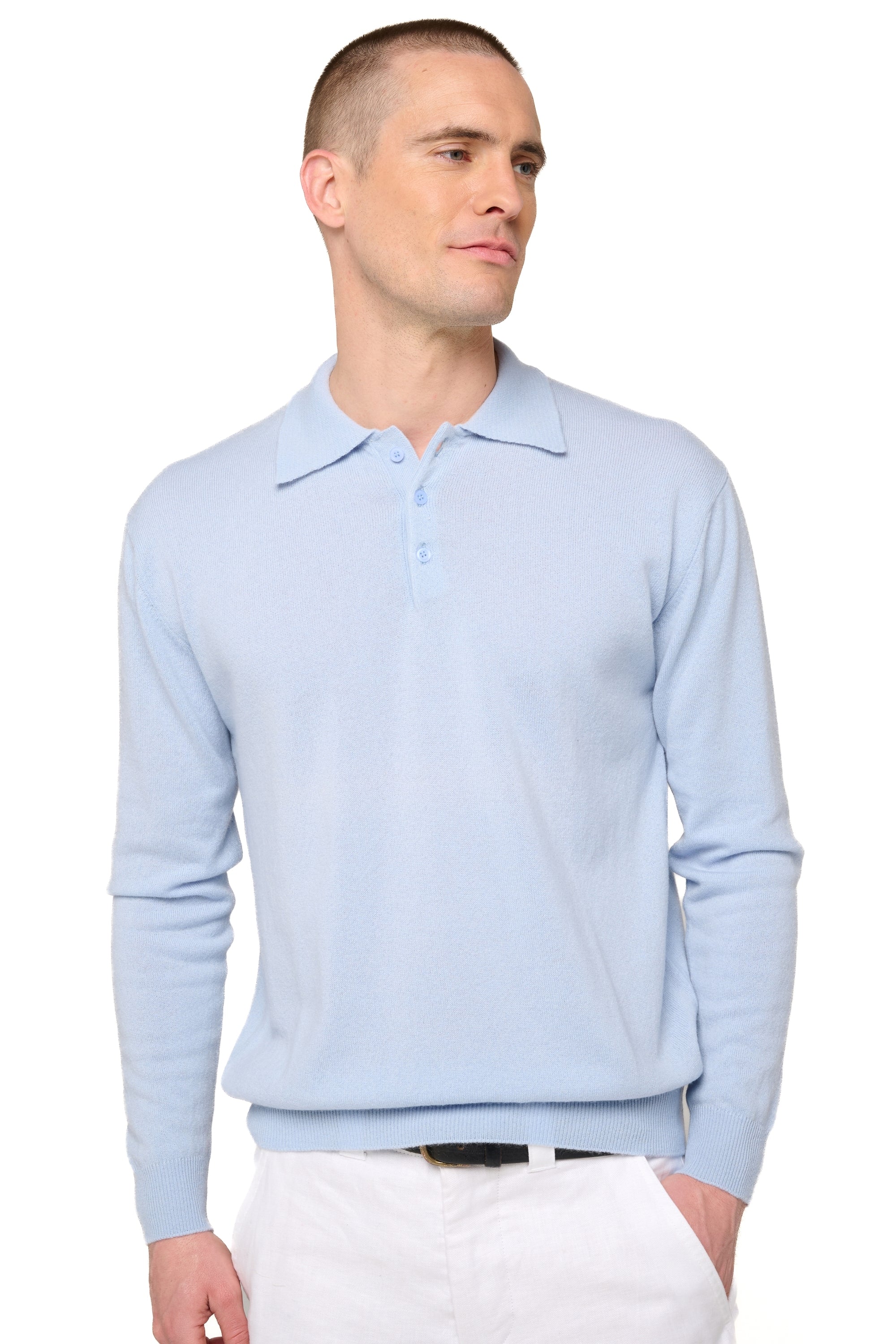 Alexandre in men's cashmere - sky - Mahogany