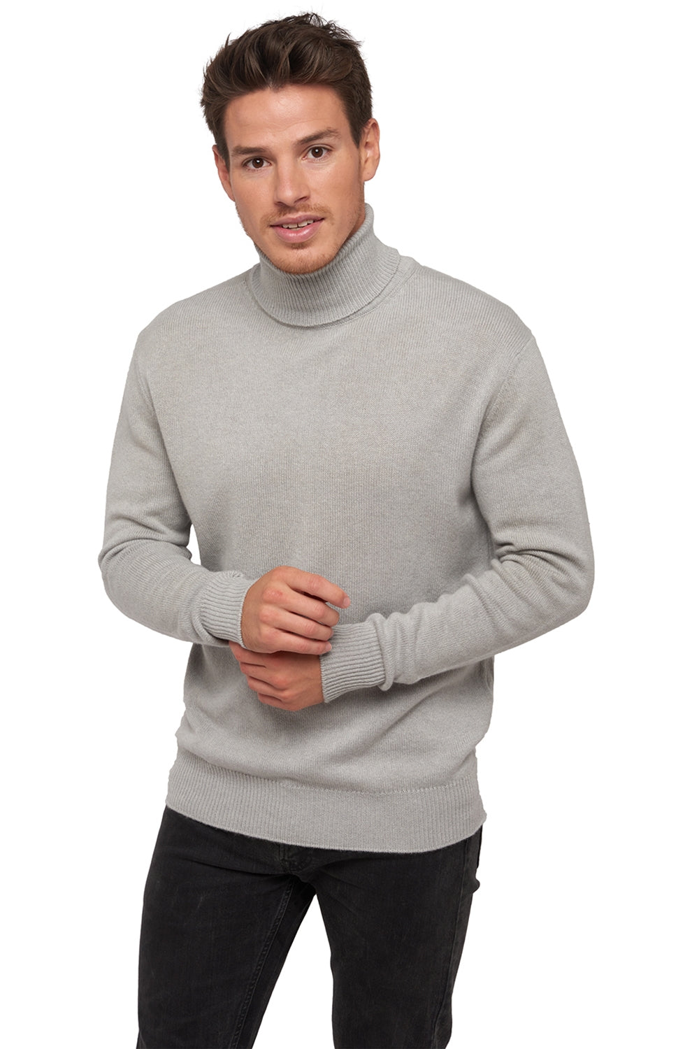 Edgar 4F in cashmere for men - concrete - Mahogany