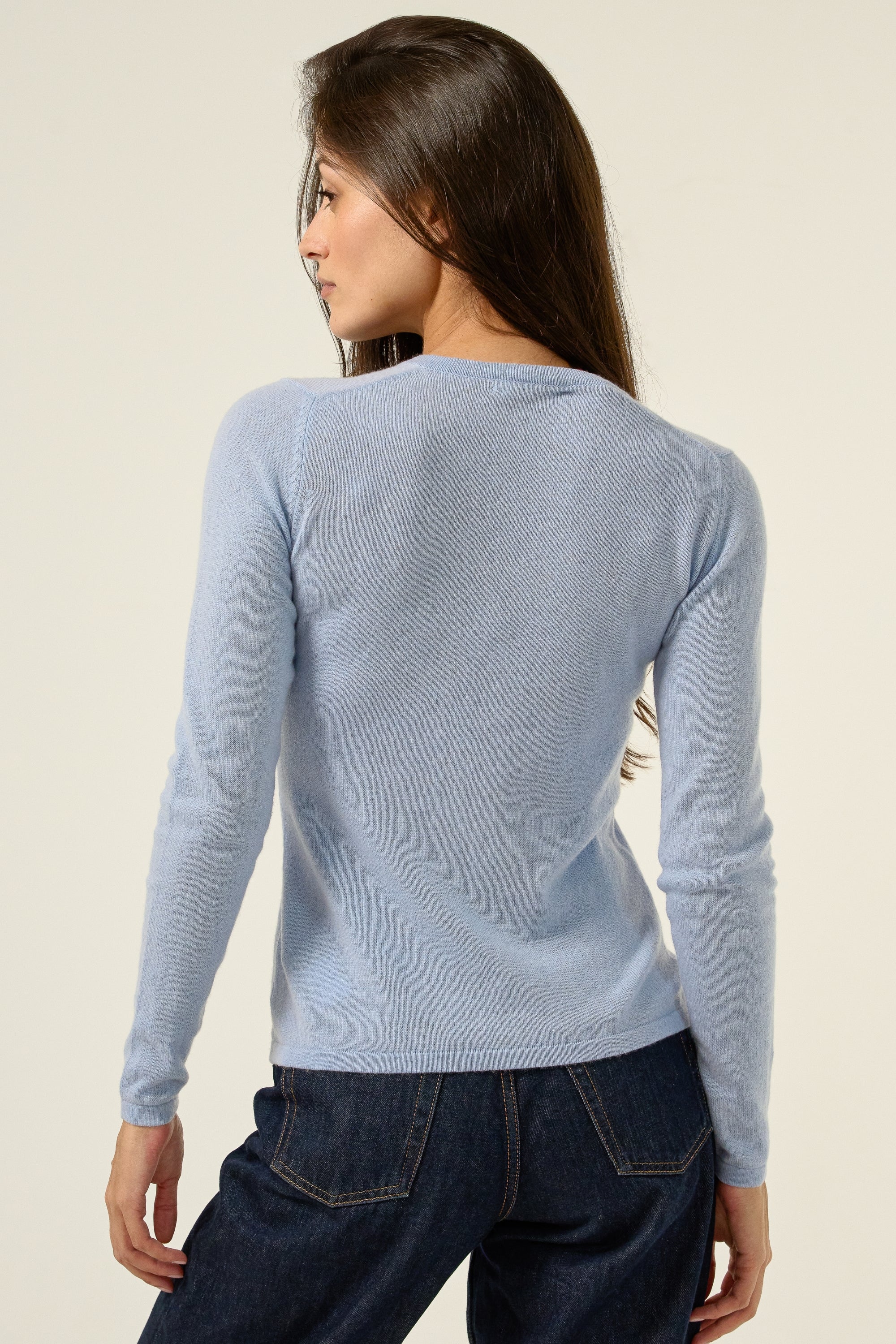 Emma women's cashmere - View 3 - ciel - Mahogany