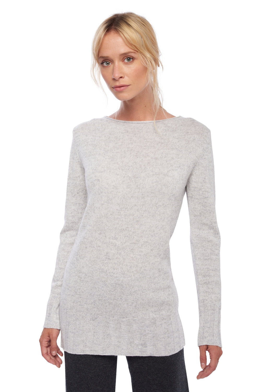 July in cashmere for women - flannel marl - Mahogany