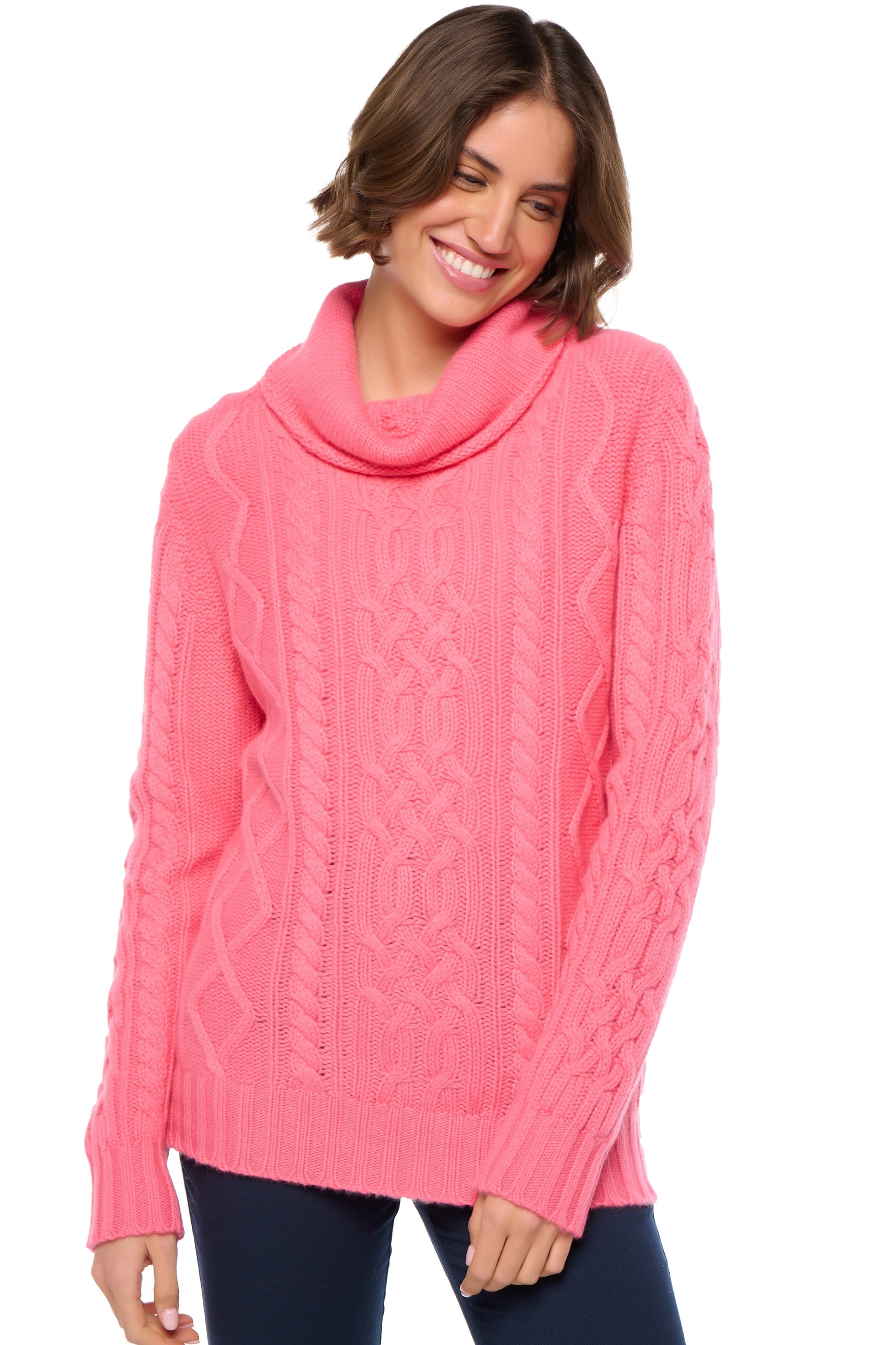 Wynona women's cashmere - blushing - Mahogany