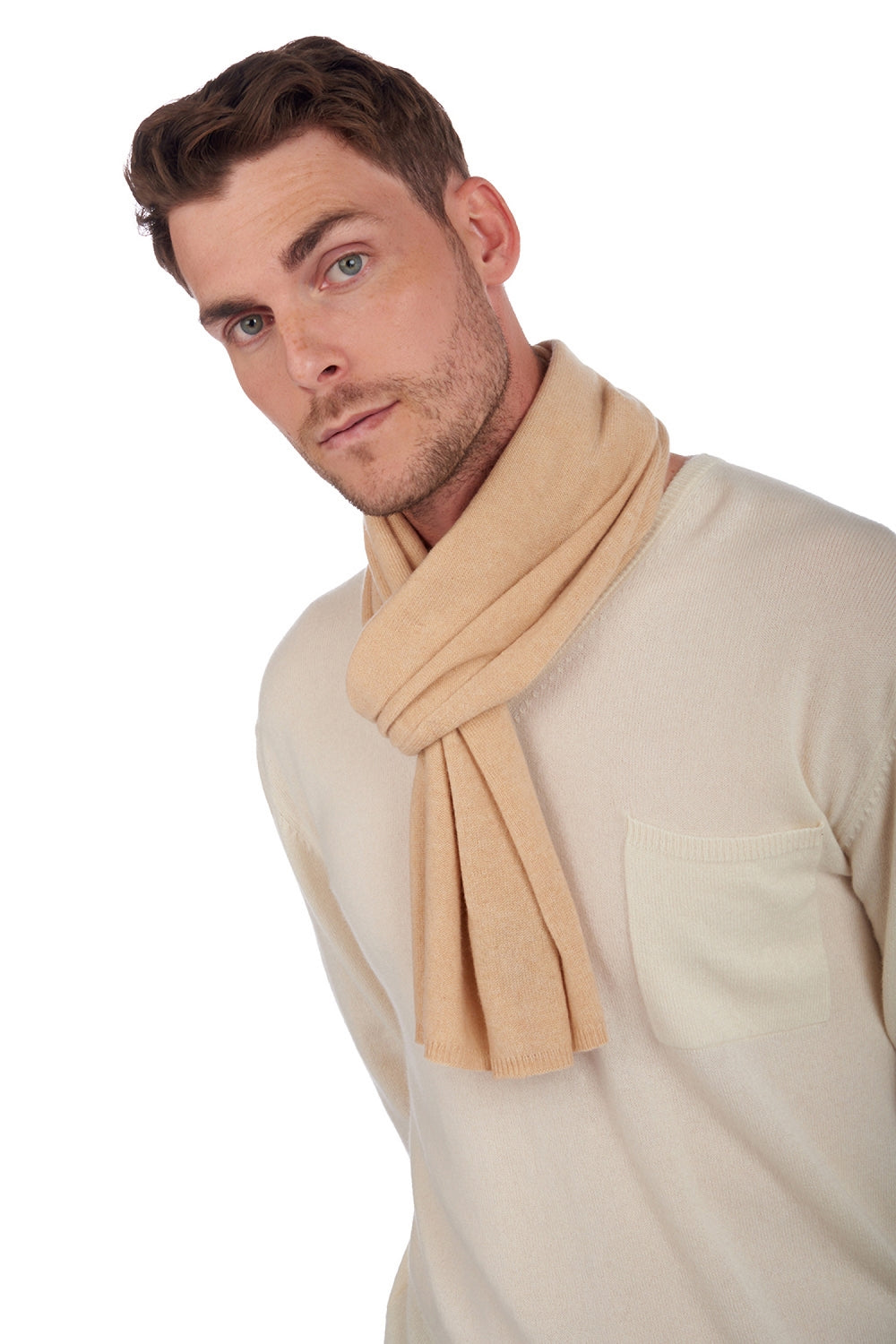 Ozone in mixed cashmere - latte - Mahogany