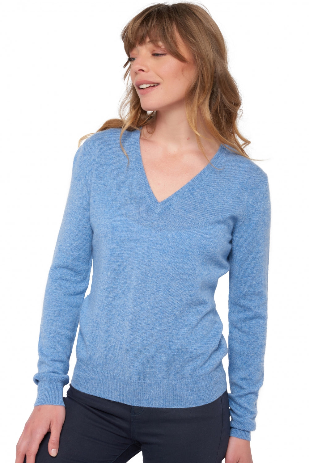 Faustine women's cashmere jumper - mirage - Mahogany