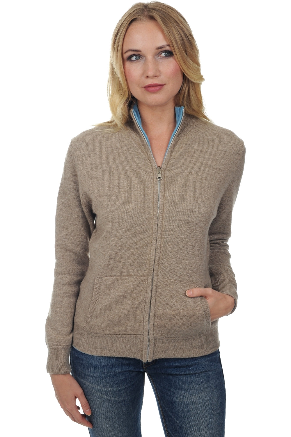 Akemi women's cashmere - natural brown / tourmaline - Mahogany
