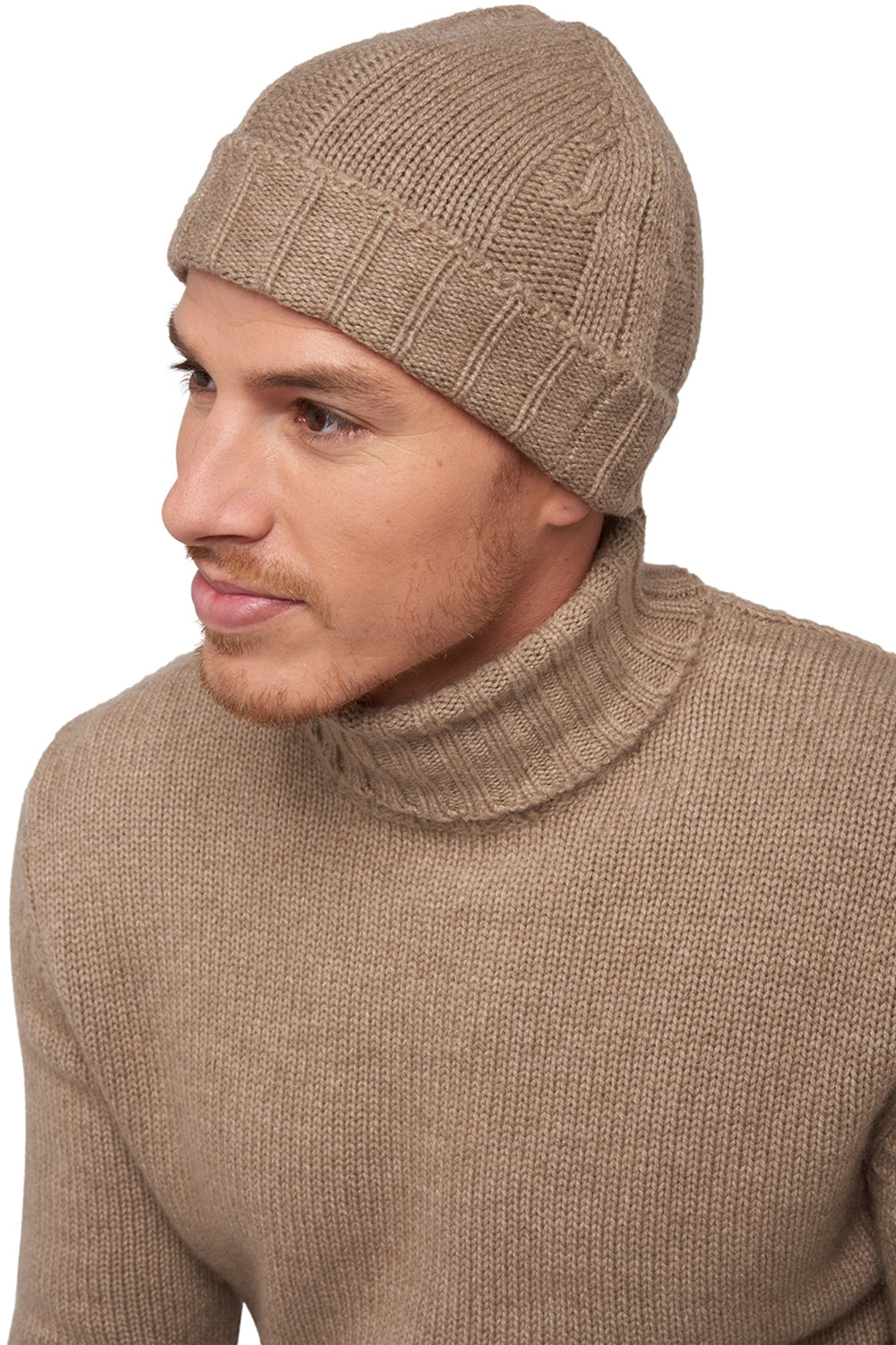 Ted in cashmere men's - natural brown - Mahogany