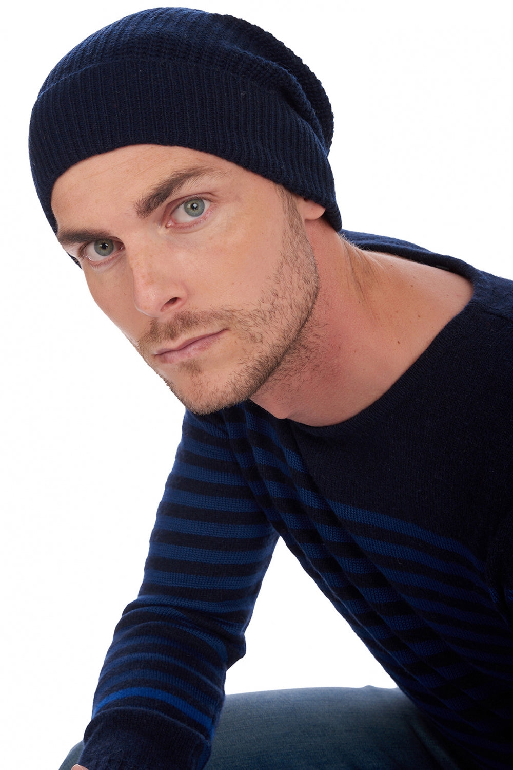Anshan in cashmere unisex - dark navy - Mahogany