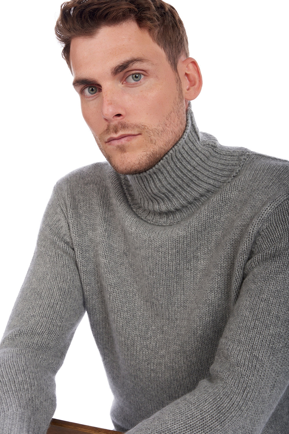 Artemi en cachemire homme - Vue 2 - gris chiné - Mahogany