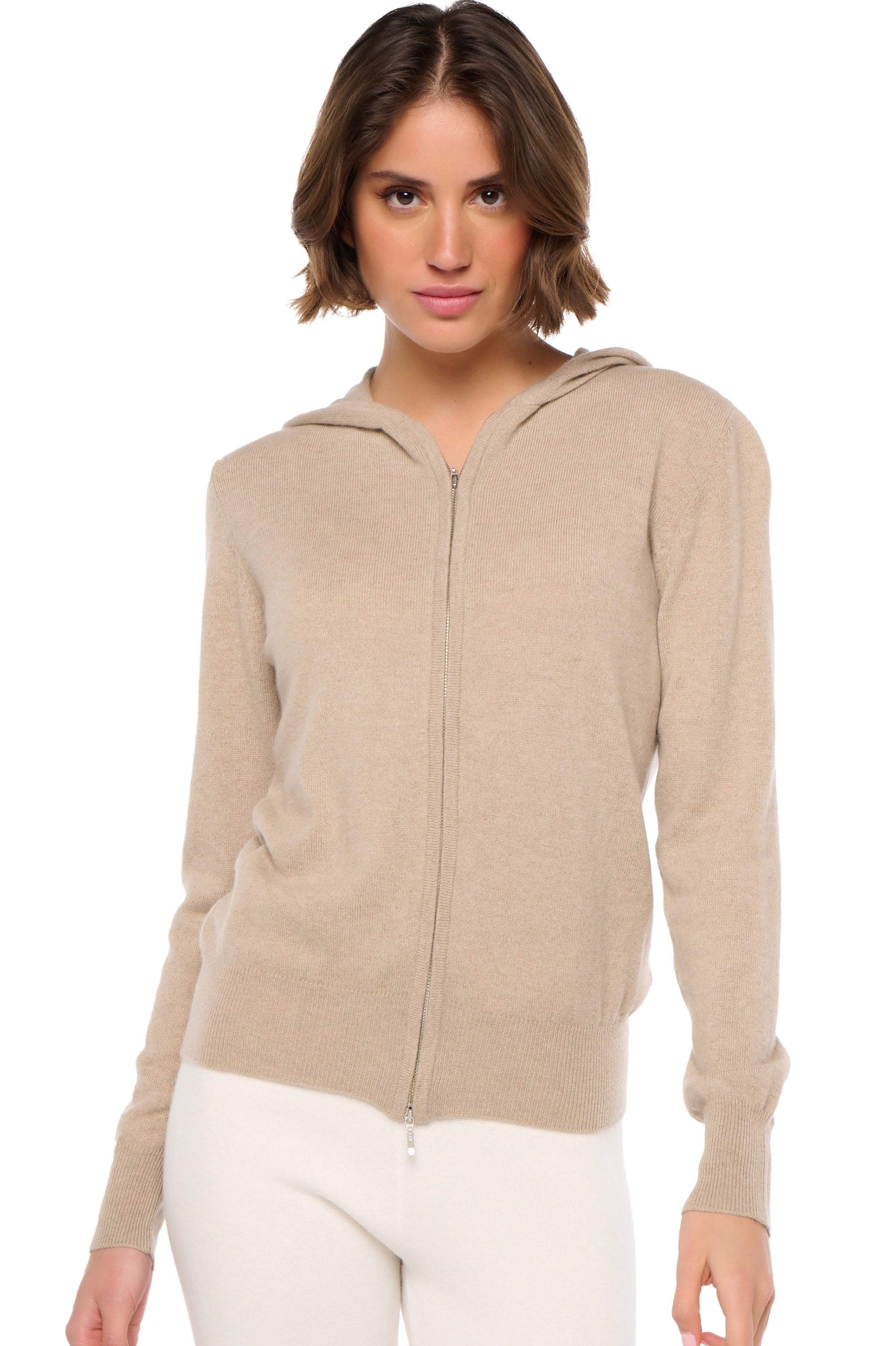 Louanne women's cashmere - natural stone - Mahogany