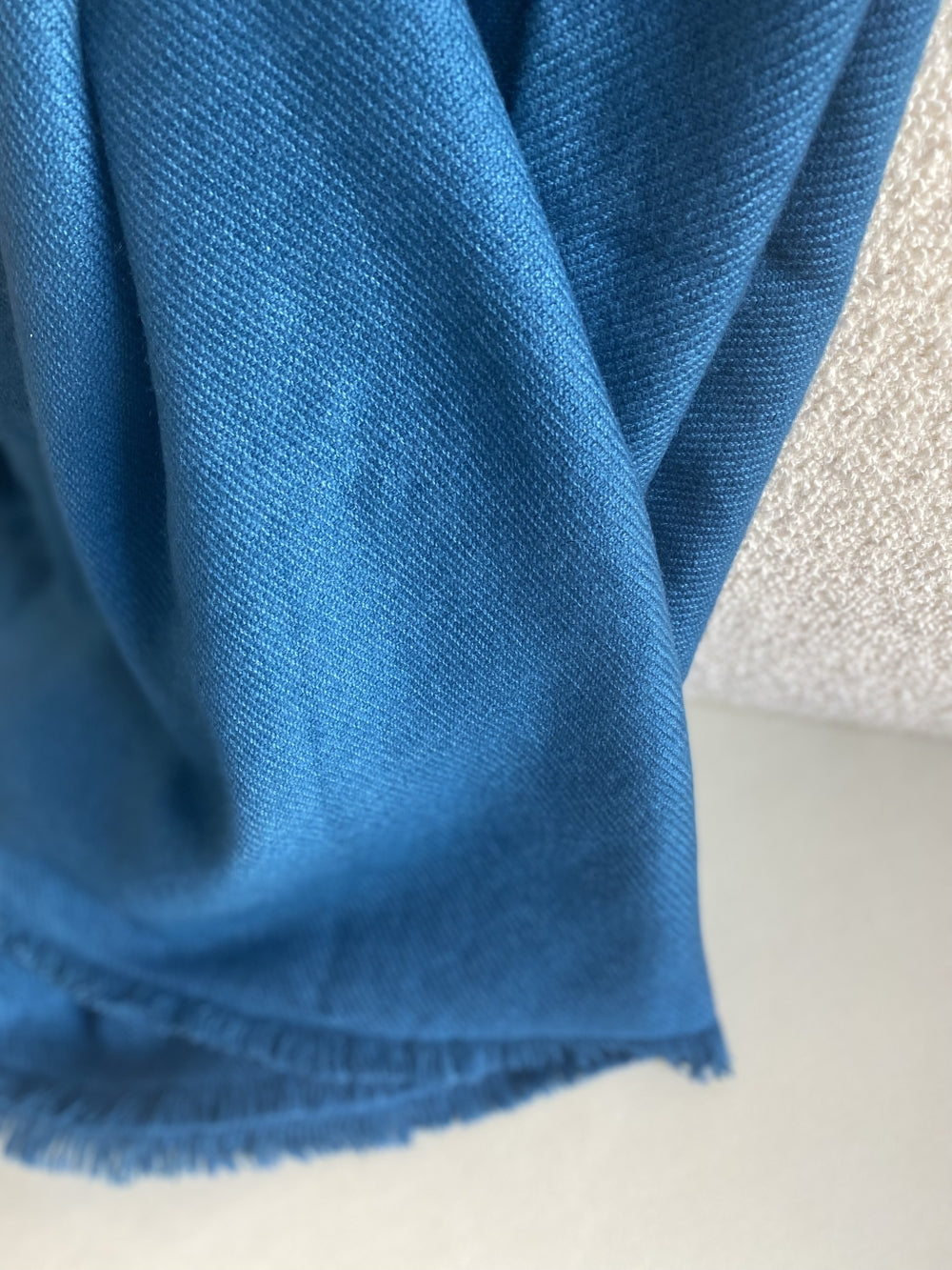 Toodoo Plain S in mixed cashmere - teal blue - Mahogany