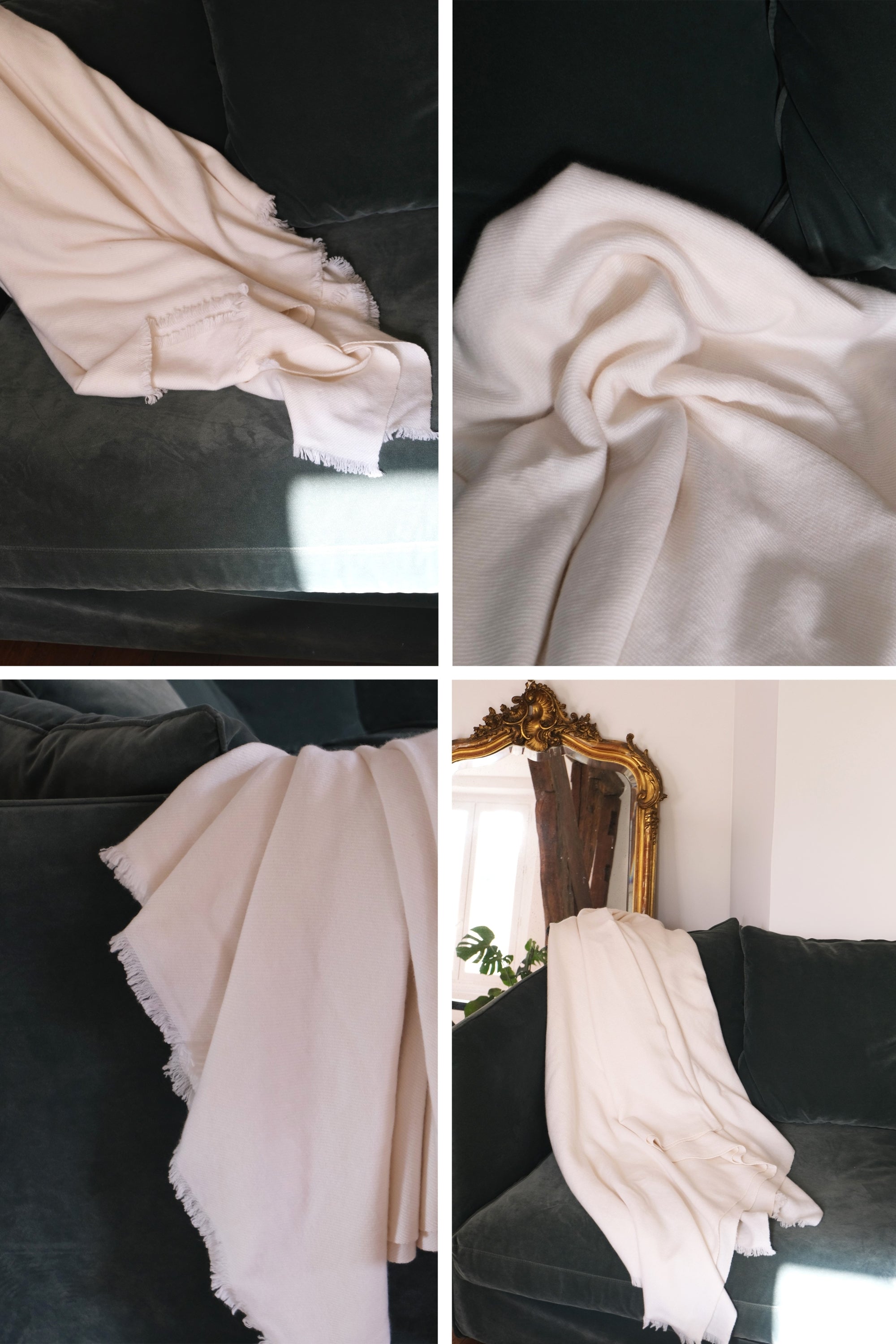 Toodoo Plain M in mixed cashmere - milk - Mahogany