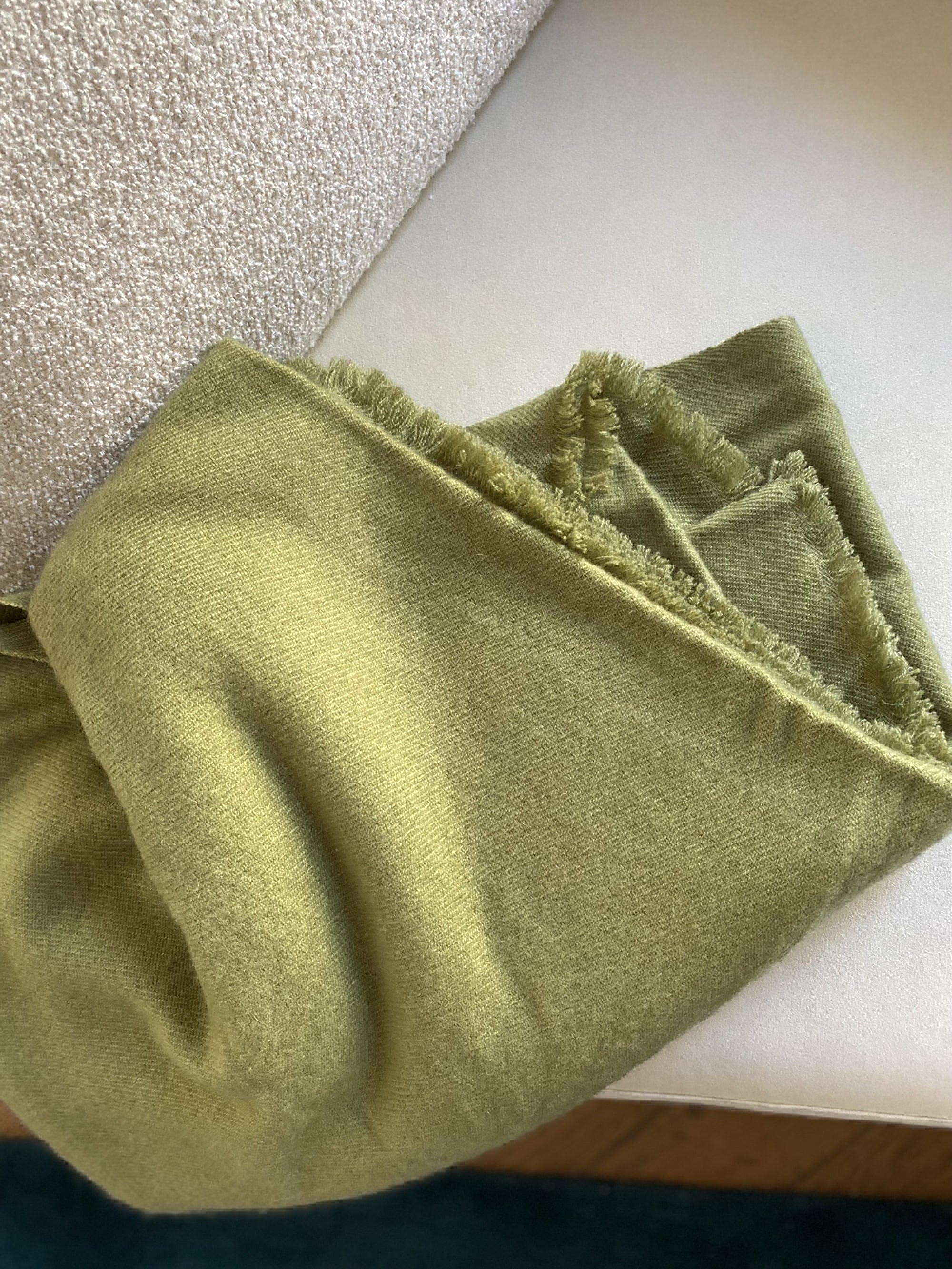 Toodoo Plain XL in mixed cashmere - jungle green - Mahogany